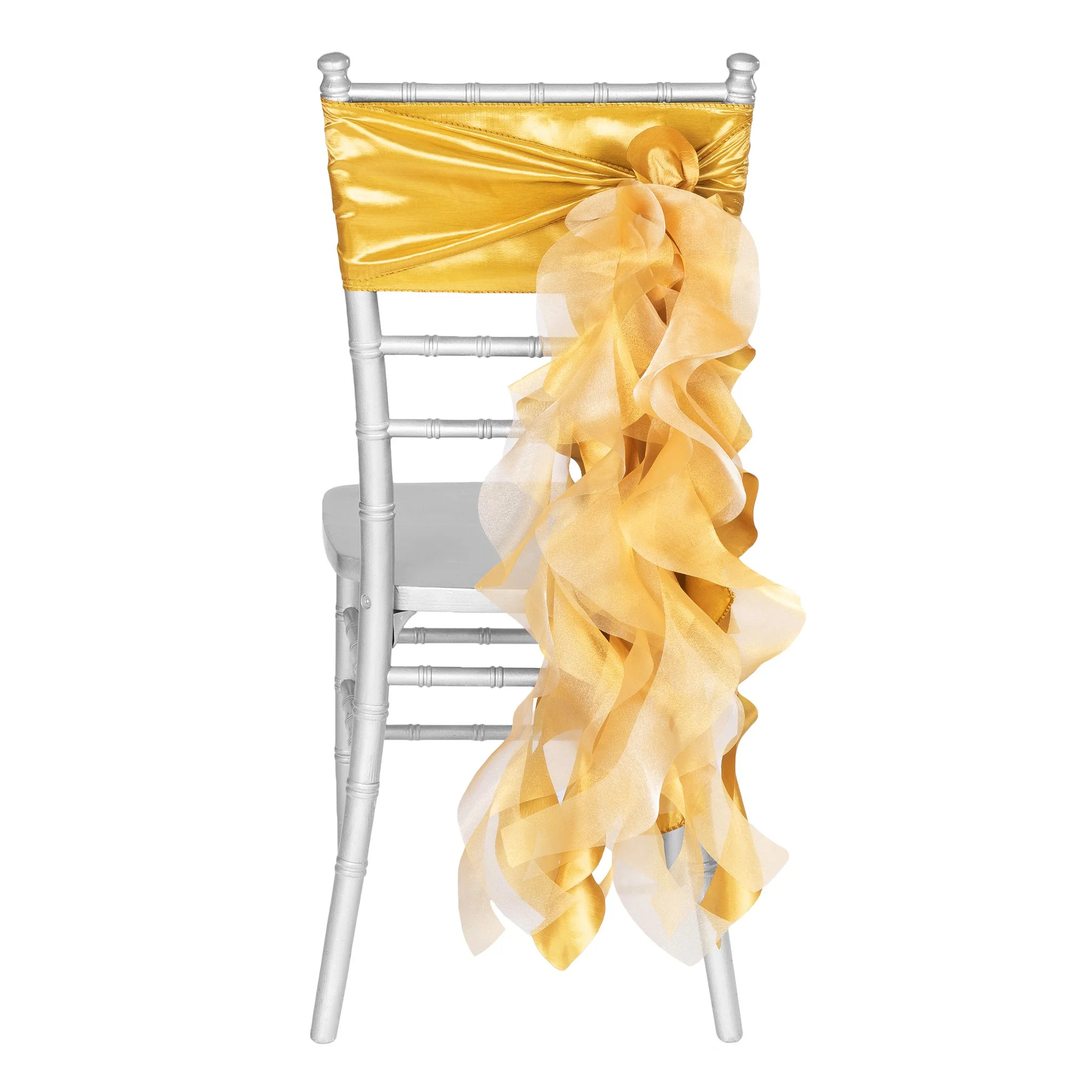 Curly Willow Chair Sash - Bright Gold - Image 5
