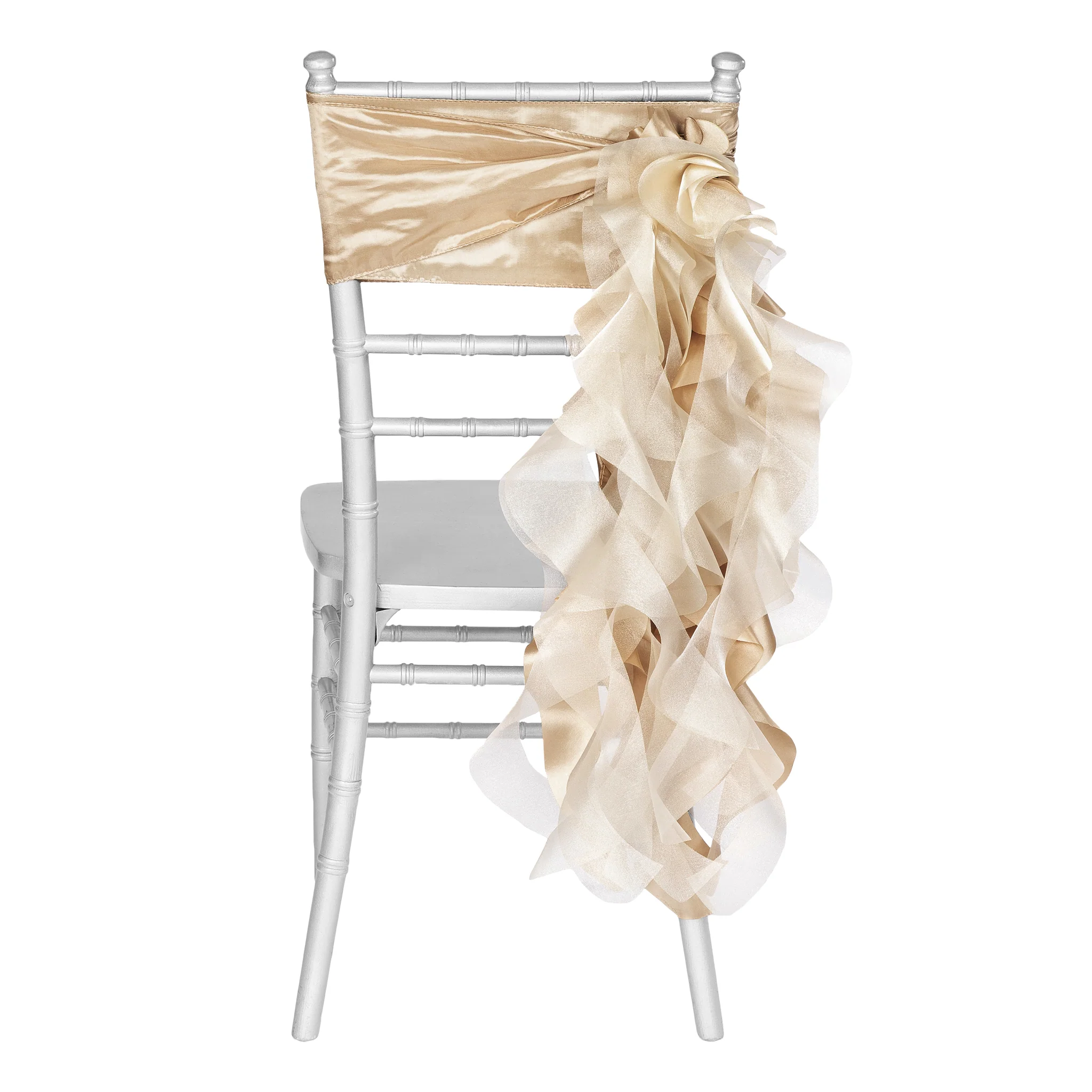 Curly Willow Chair Sash - Champagne - Image 5