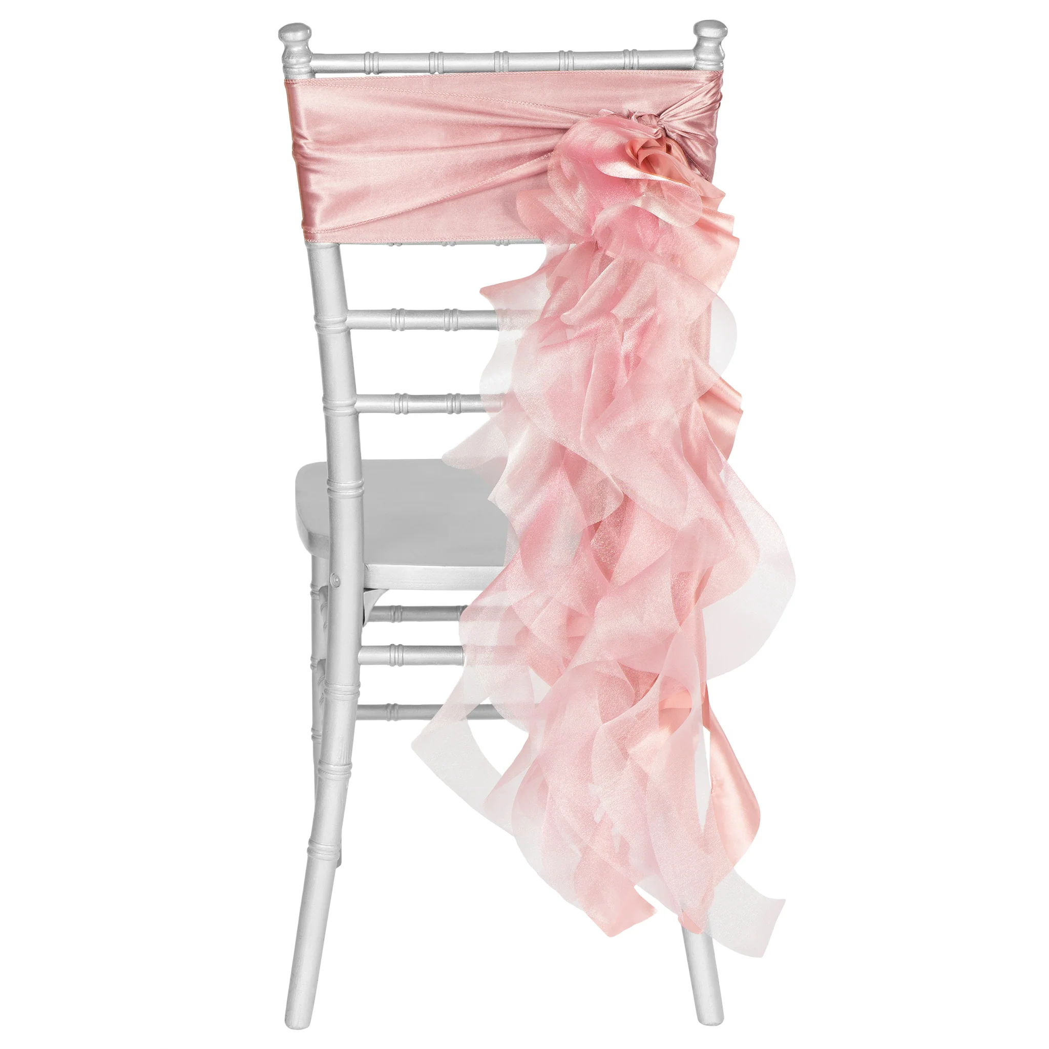 Curly Willow Chair Sash - Dusty Rose/Mauve - Image 4