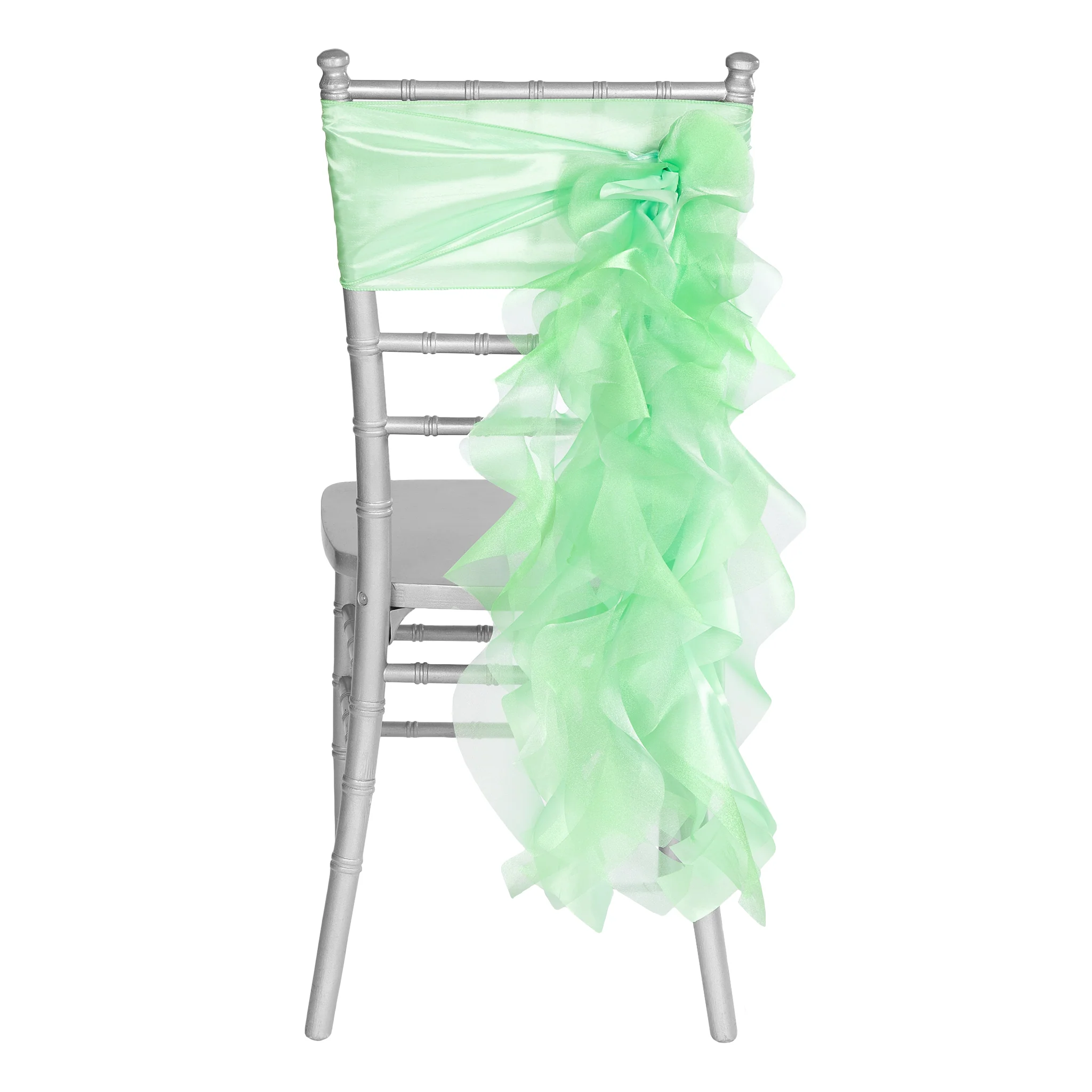 Curly Willow Chair Sash - Mint Green - Image 5