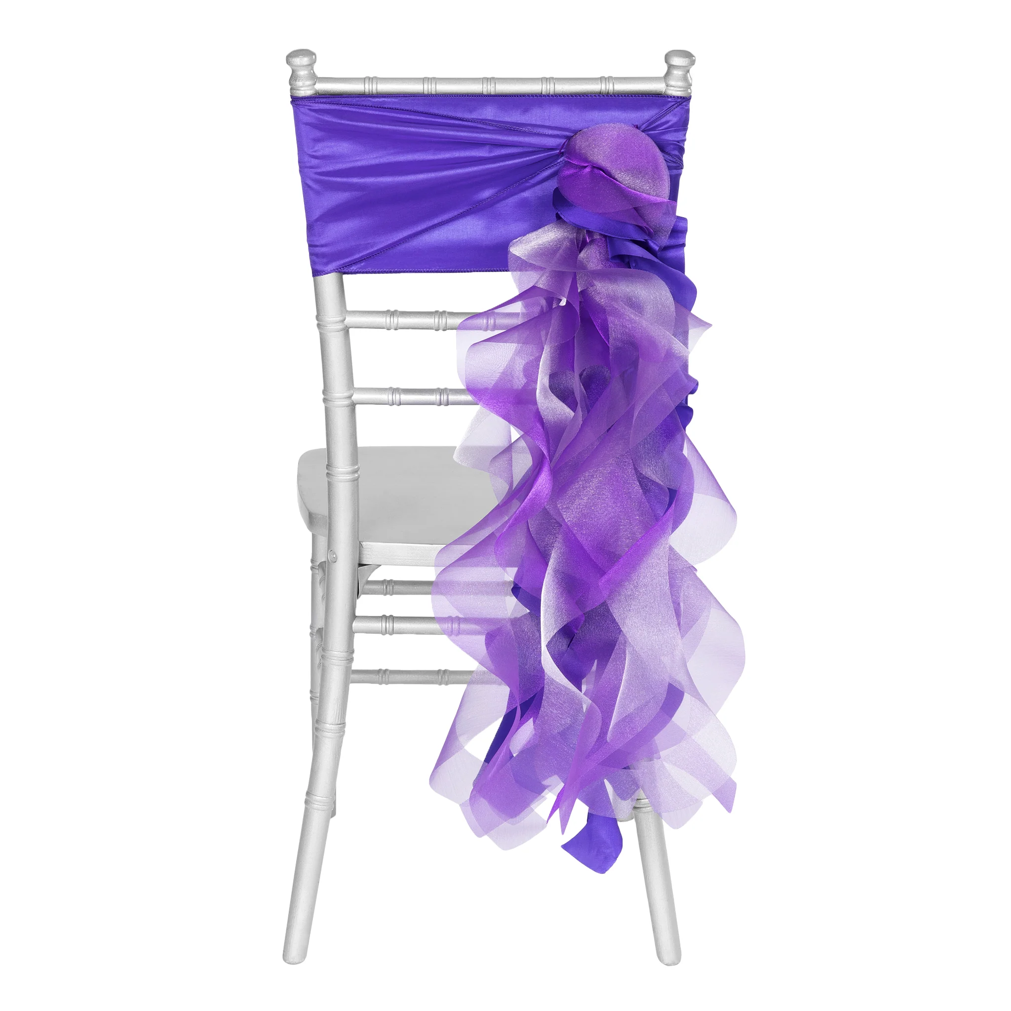Curly Willow Chair Sash - Purple - Image 5