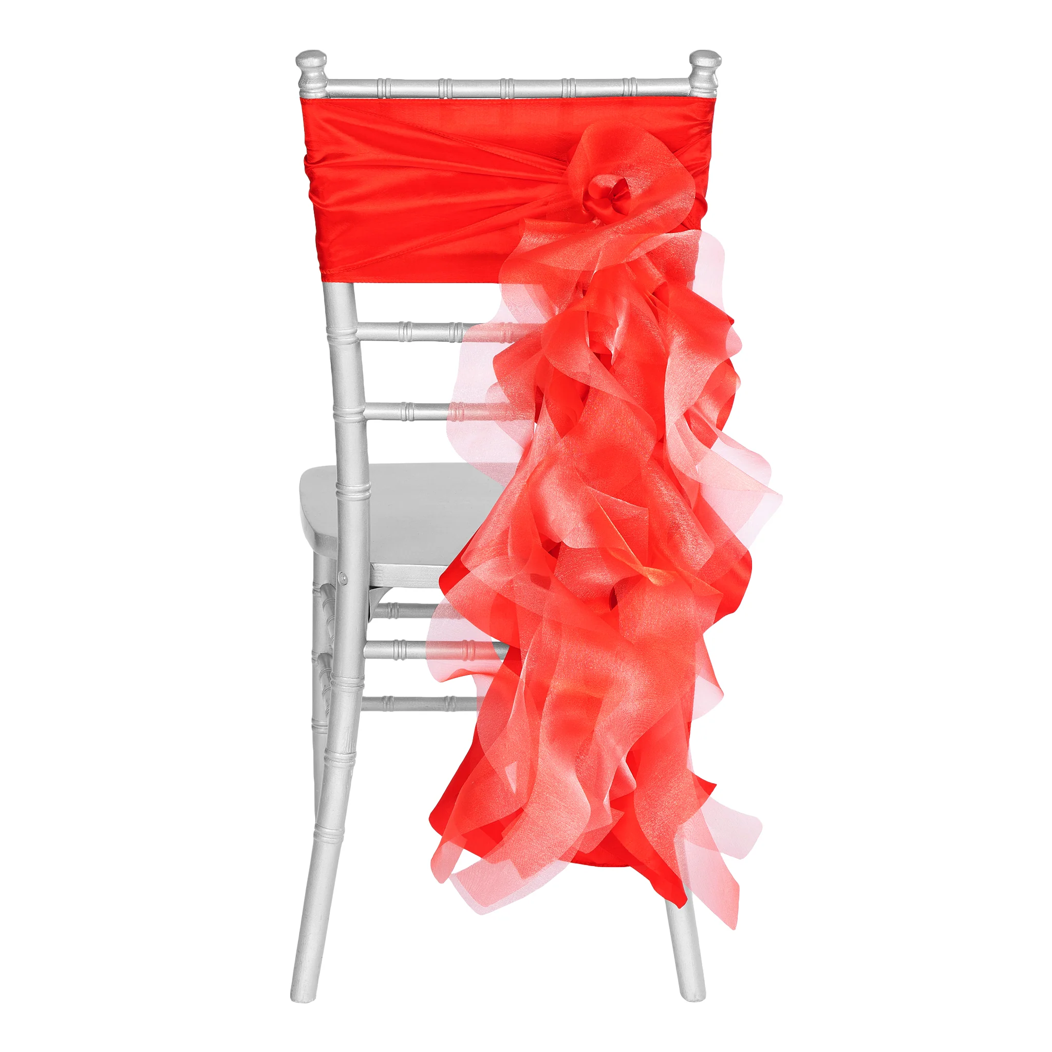 Curly Willow Chair Sash - Red - Image 5