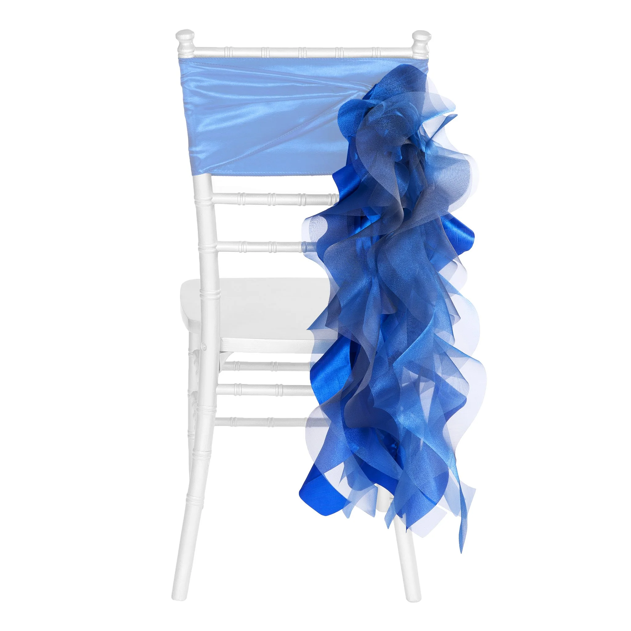 Curly Willow Chair Sash - Royal Blue - Image 3