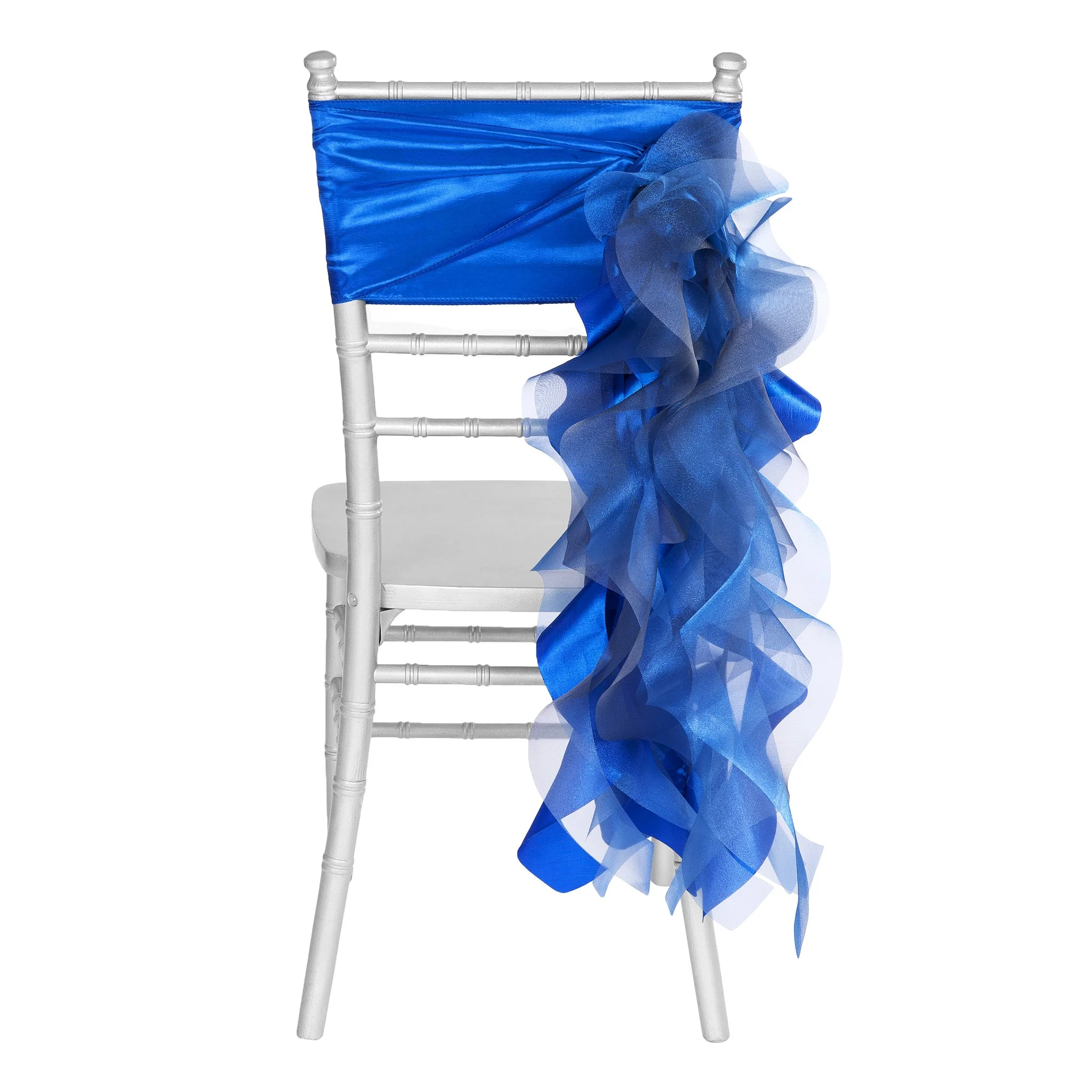 Curly Willow Chair Sash - Royal Blue - Image 7