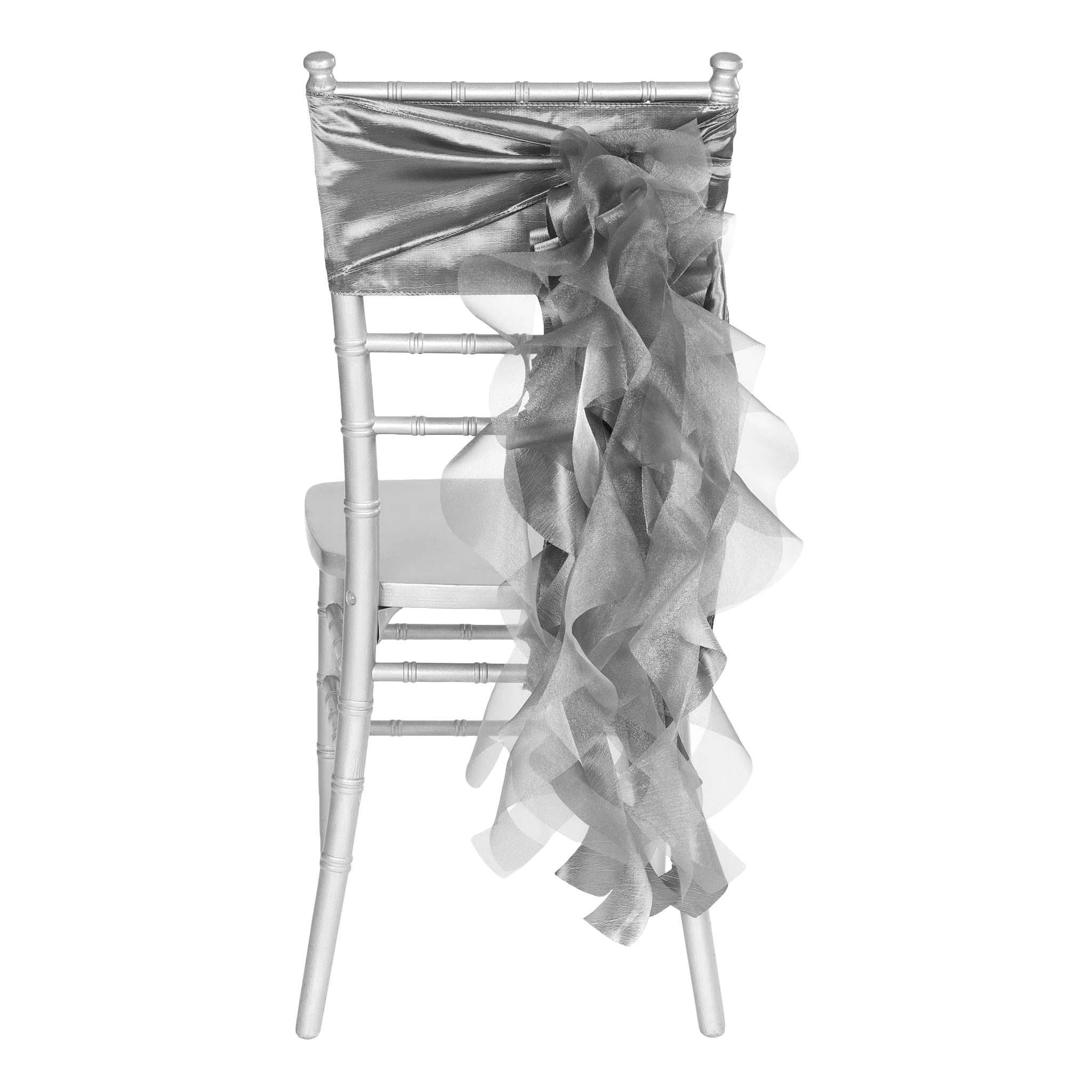 Curly Willow Chair Sash - Silver - Image 7