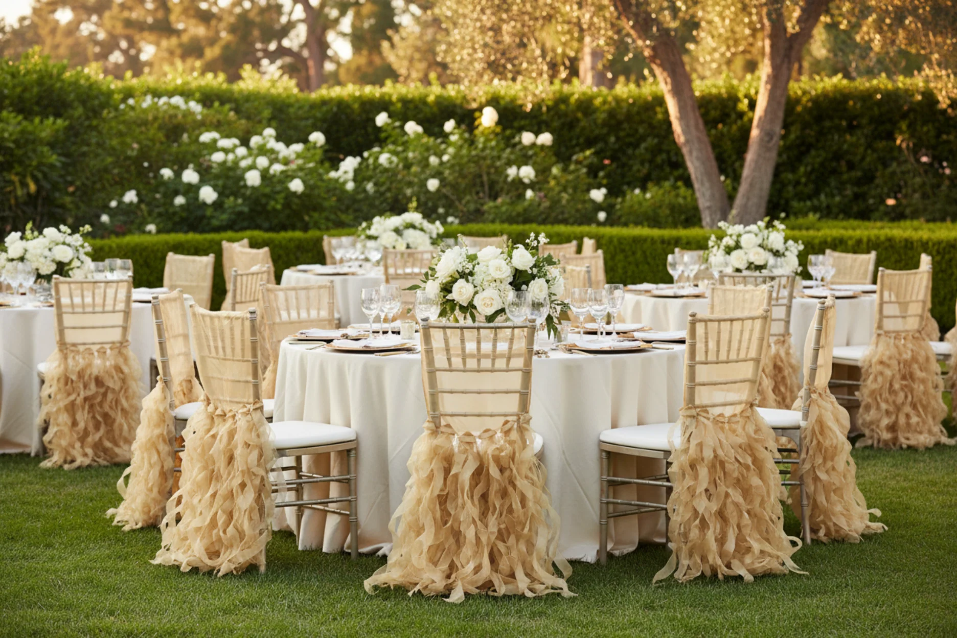Curly Willow Chiavari Chair Back Slip Cover - Gold - Image 3