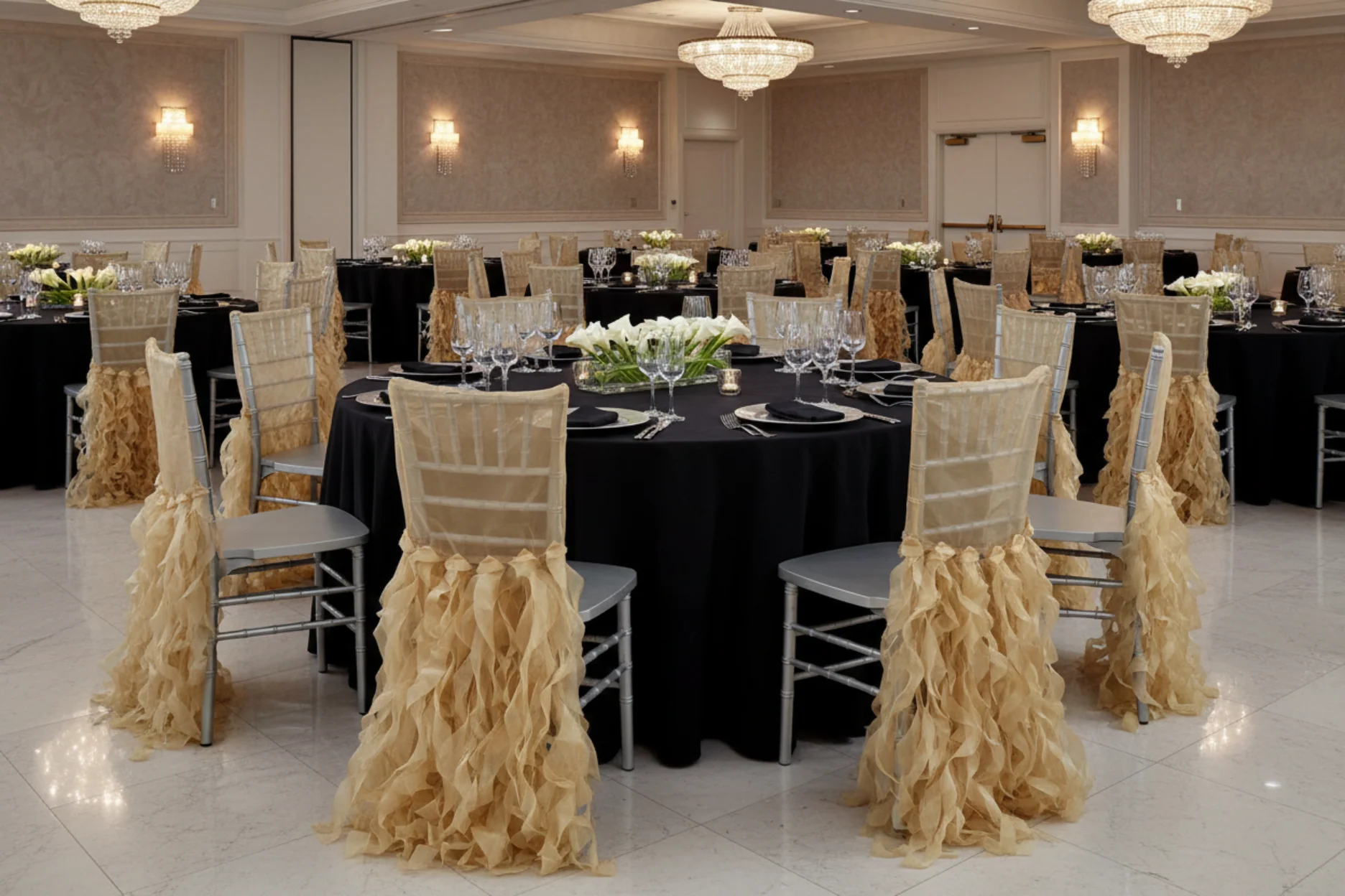 Curly Willow Chiavari Chair Back Slip Cover - Gold - Image 4