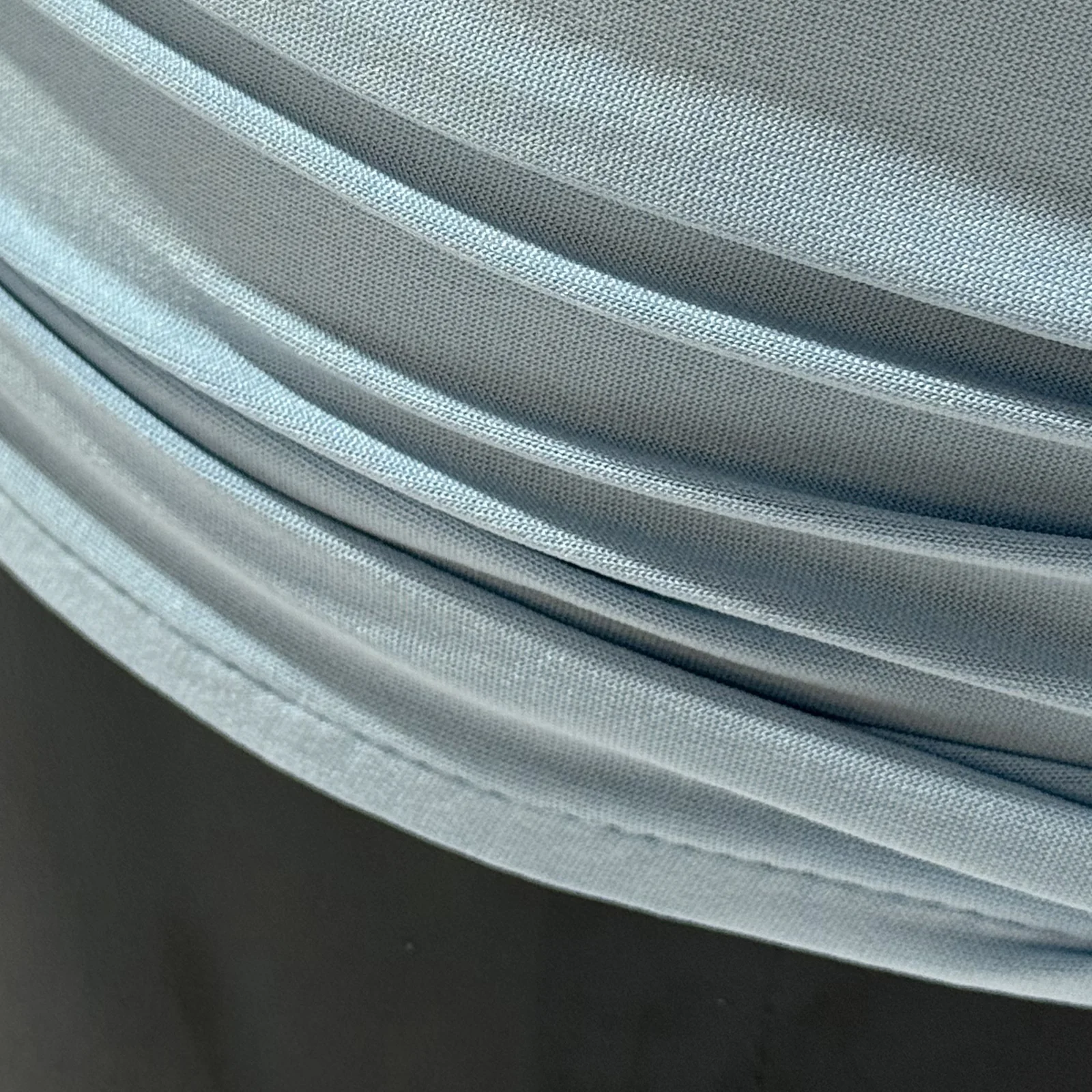Spandex Covers for Cylinder Metal Cake/Dessert Pedestal Stands 5 pcs/set - Baby Blue - Image 2