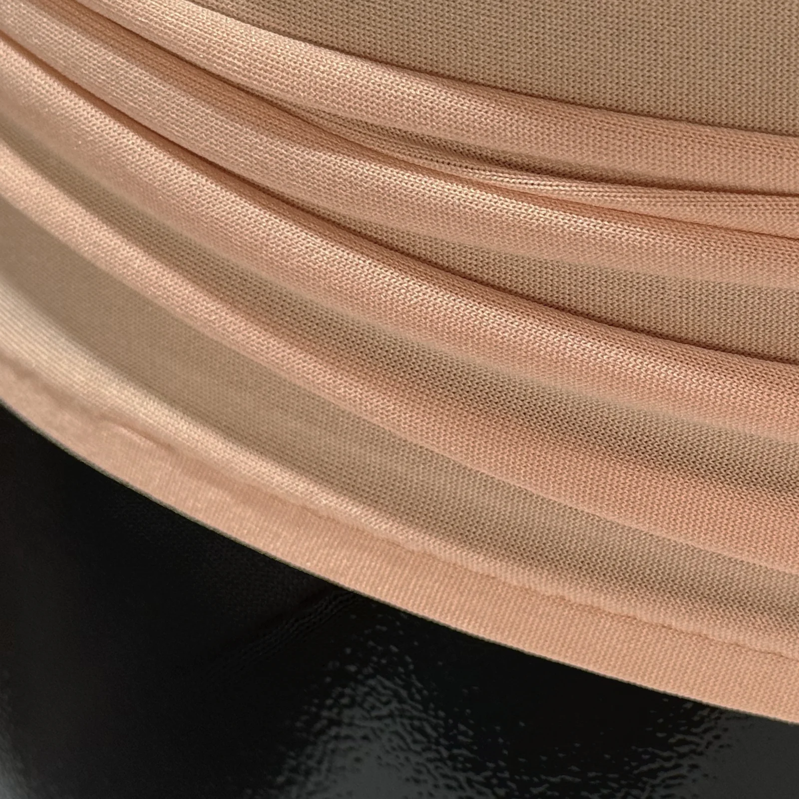 Spandex Covers for Cylinder Metal Cake/Dessert Pedestal Stands 5 pcs/set - Blush/Rose Gold - Image 2