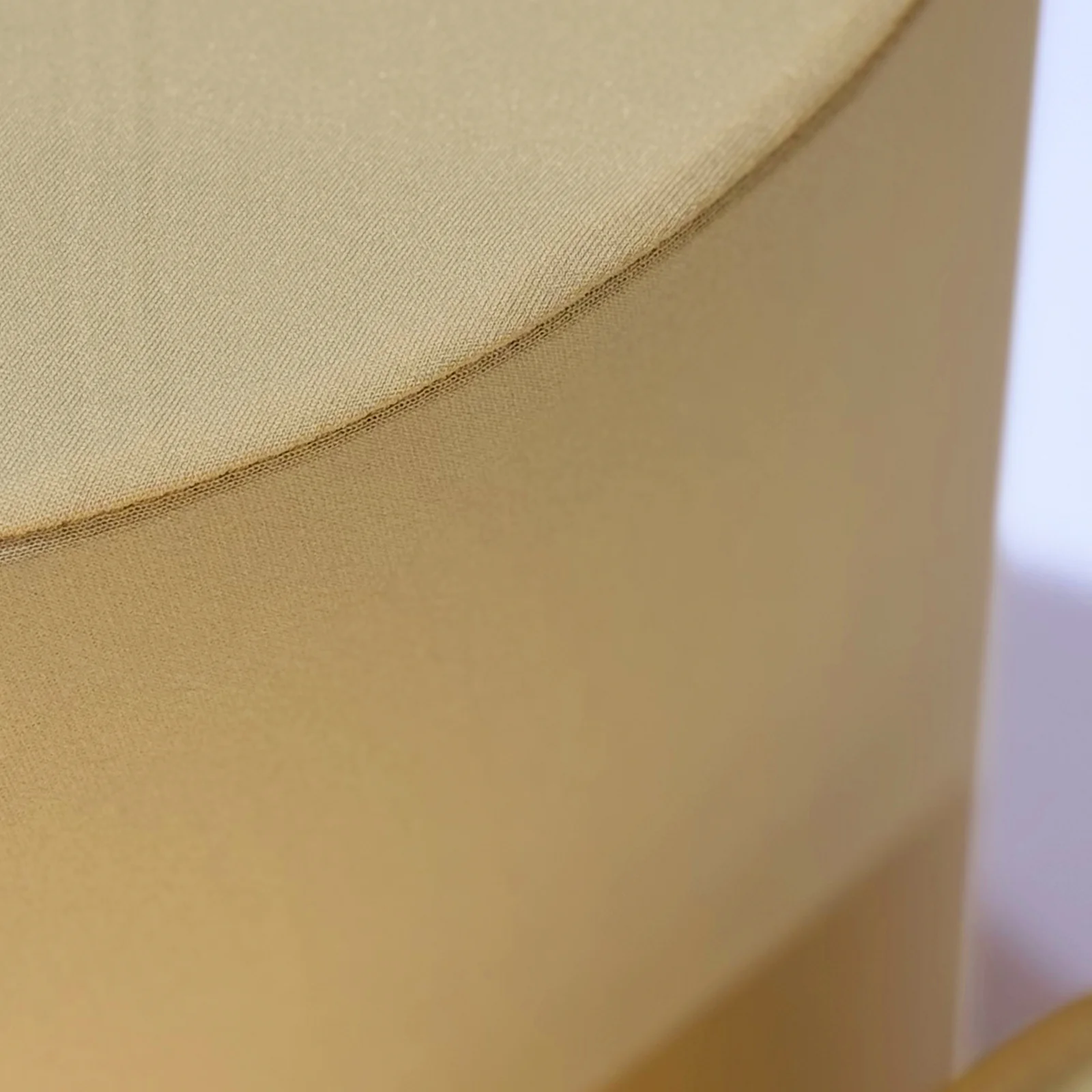 Spandex Covers for Cylinder Metal Cake/Dessert Pedestal Stands 5 pcs/set - Champagne - Image 5