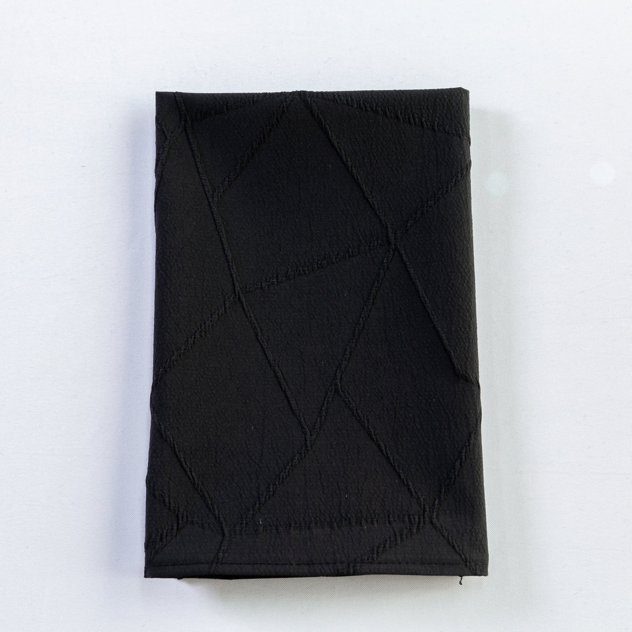 5 pcs/pk Embossed Geometric Jacquard Napkin 20"x20" - Black