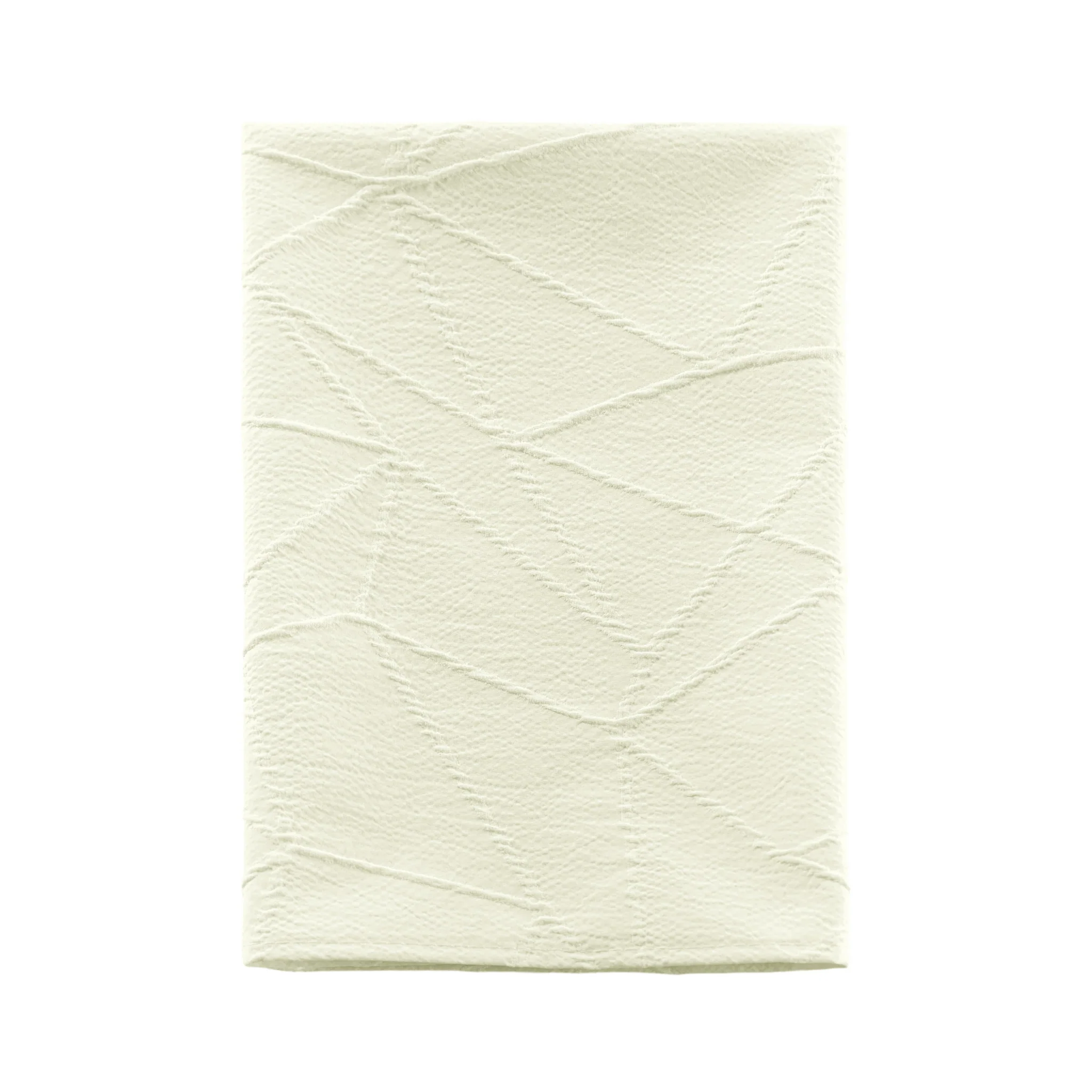 5 pcs/pk Embossed Geometric Jacquard Napkin 20"x20" - Ivory