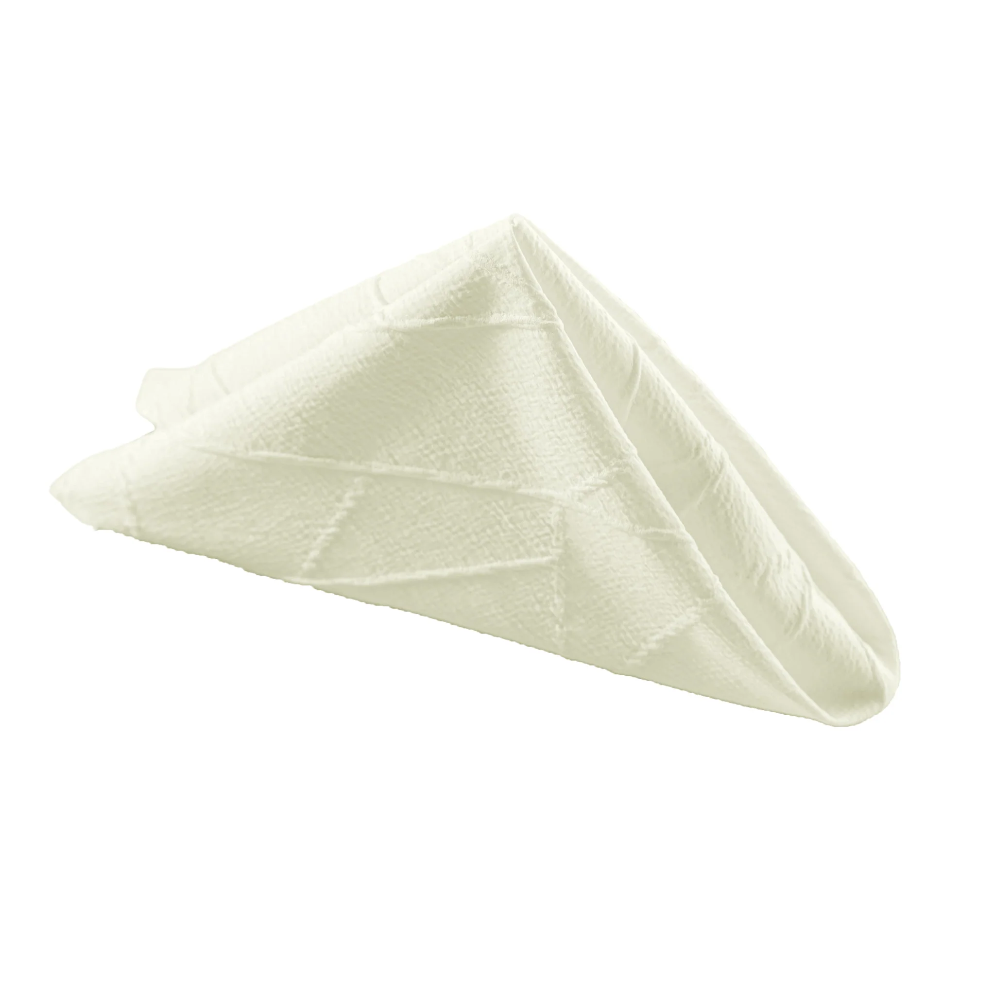 5 pcs/pk Embossed Geometric Jacquard Napkin 20"x20" - Ivory - Image 5