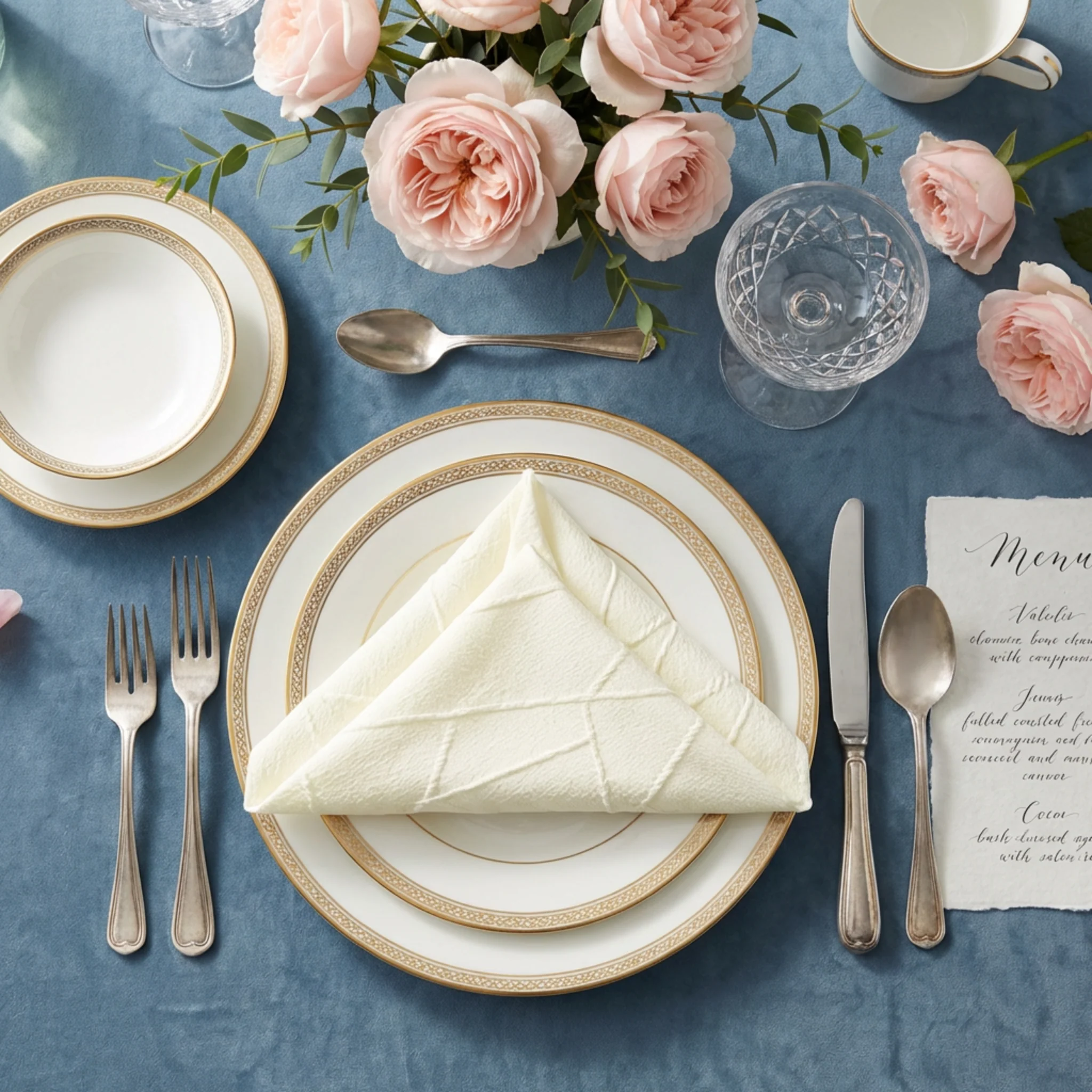 5 pcs/pk Embossed Geometric Jacquard Napkin 20"x20" - Light Ivory/Off White - Image 2