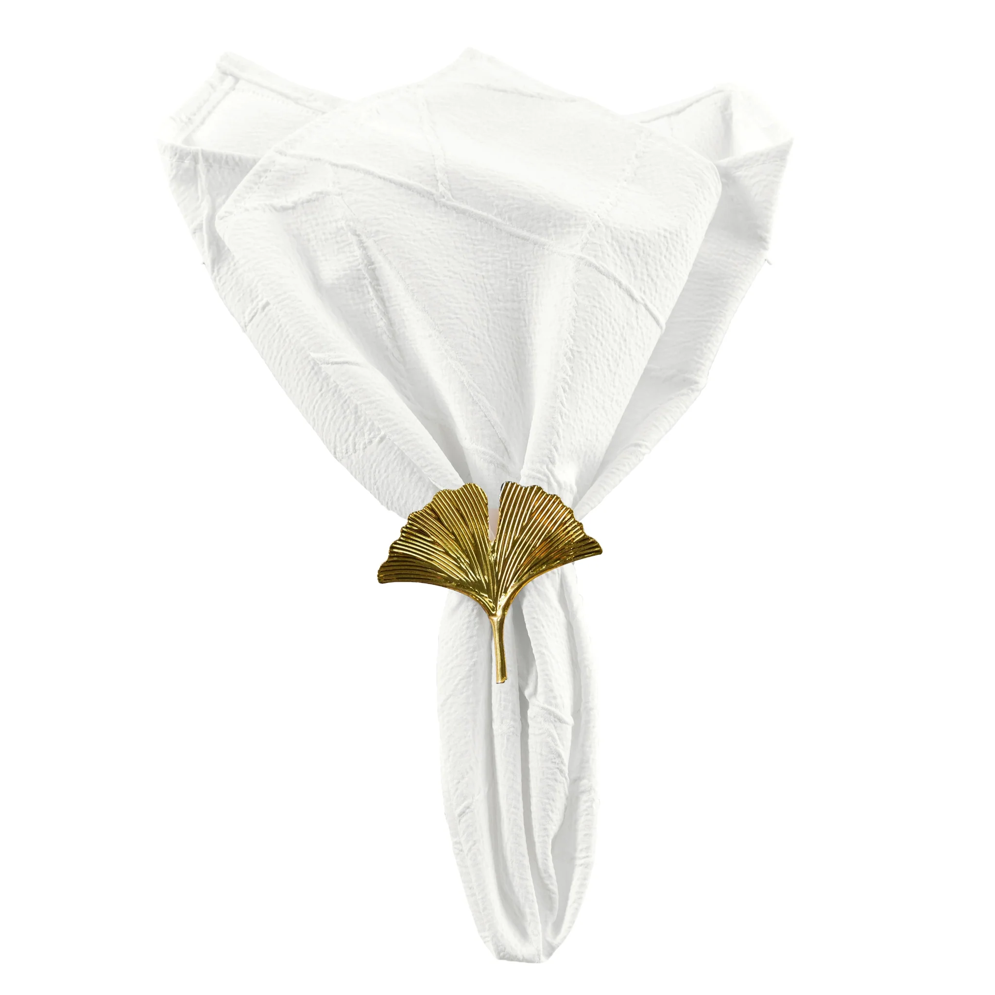 5 pcs/pk Embossed Geometric Jacquard Napkin 20"x20" - Light Ivory/Off White - Image 4