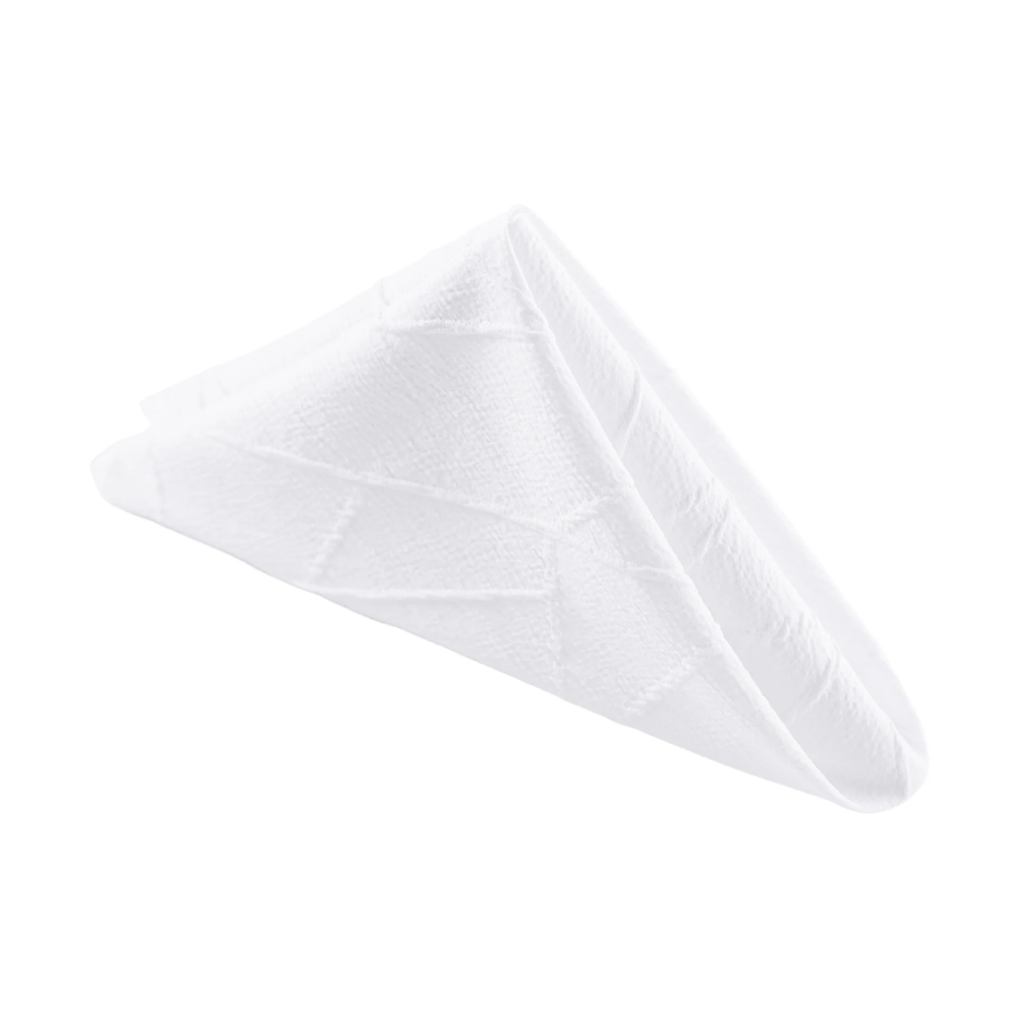 5 pcs/pk Embossed Geometric Jacquard Napkin 20"x20" - White - Image 5
