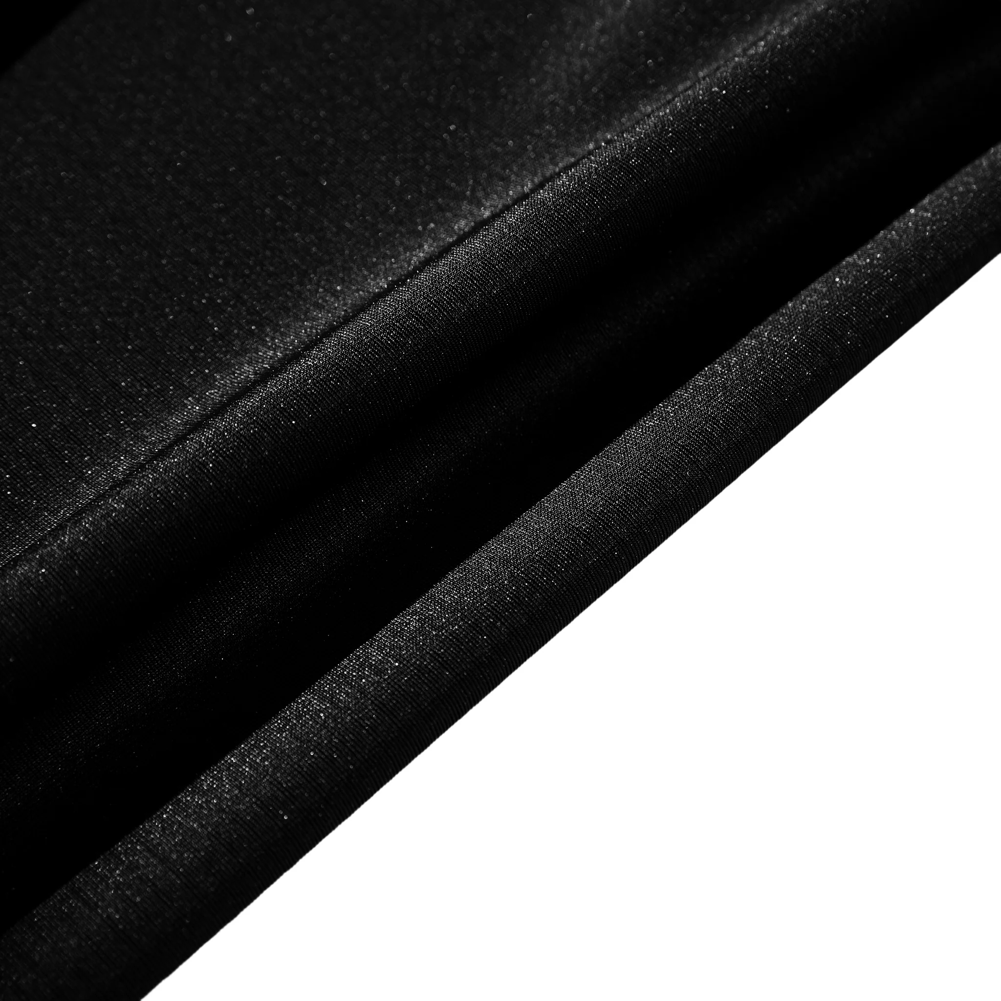 Embossed Geometric Jacquard 120" Round Tablecloth - Black - Image 6