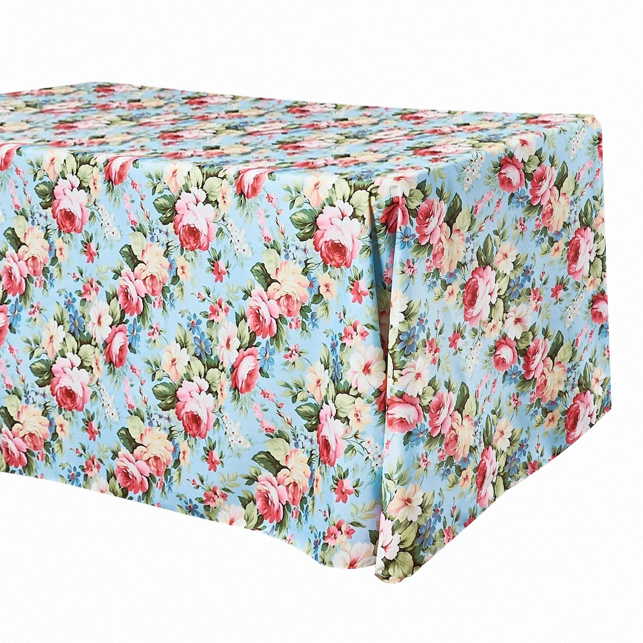 English Garden Floral Rectangular 90"x132" Tablecloth - Image 5
