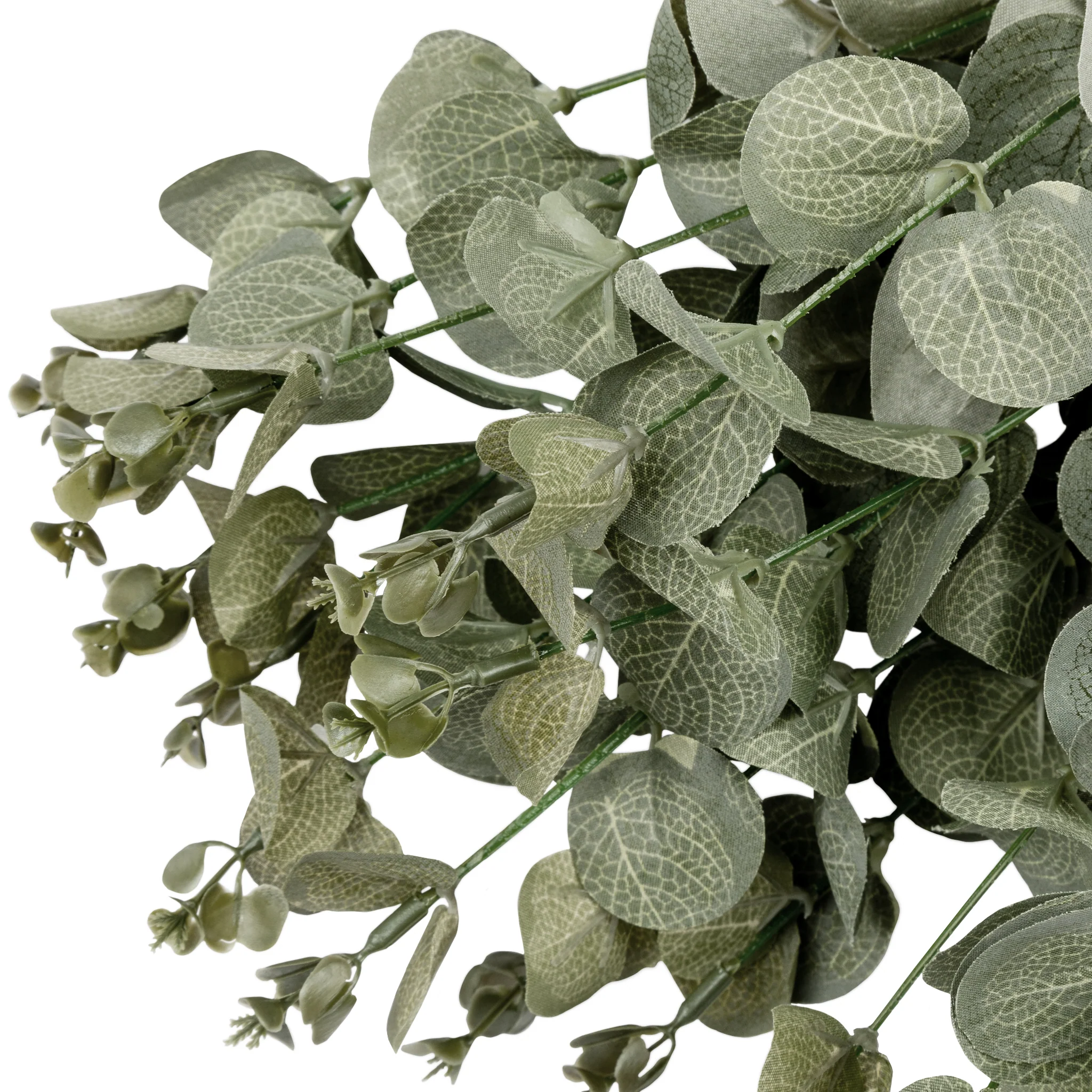 Eucalyptus Artificial Silk Greenery Bush Bundle - Image 3