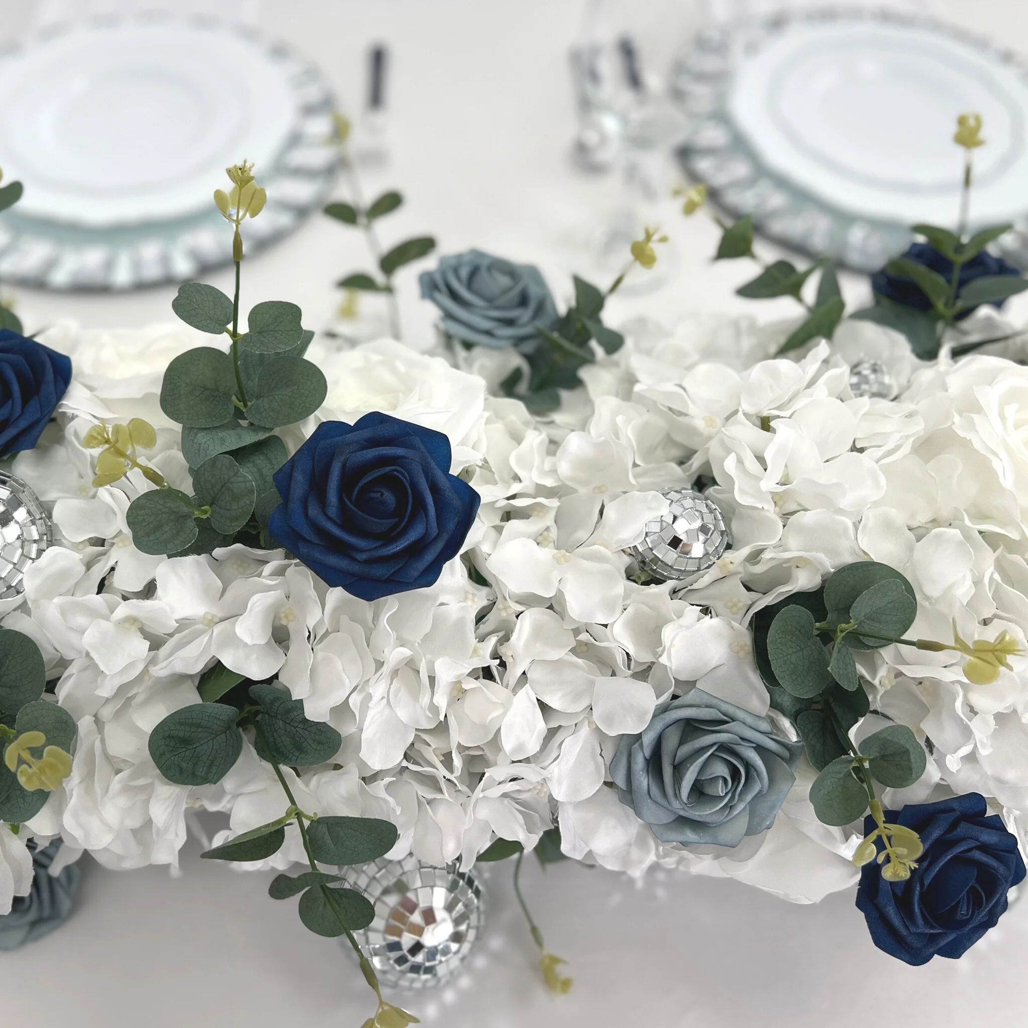 Eucalyptus Artificial Silk Greenery Bush Bundle - Image 9