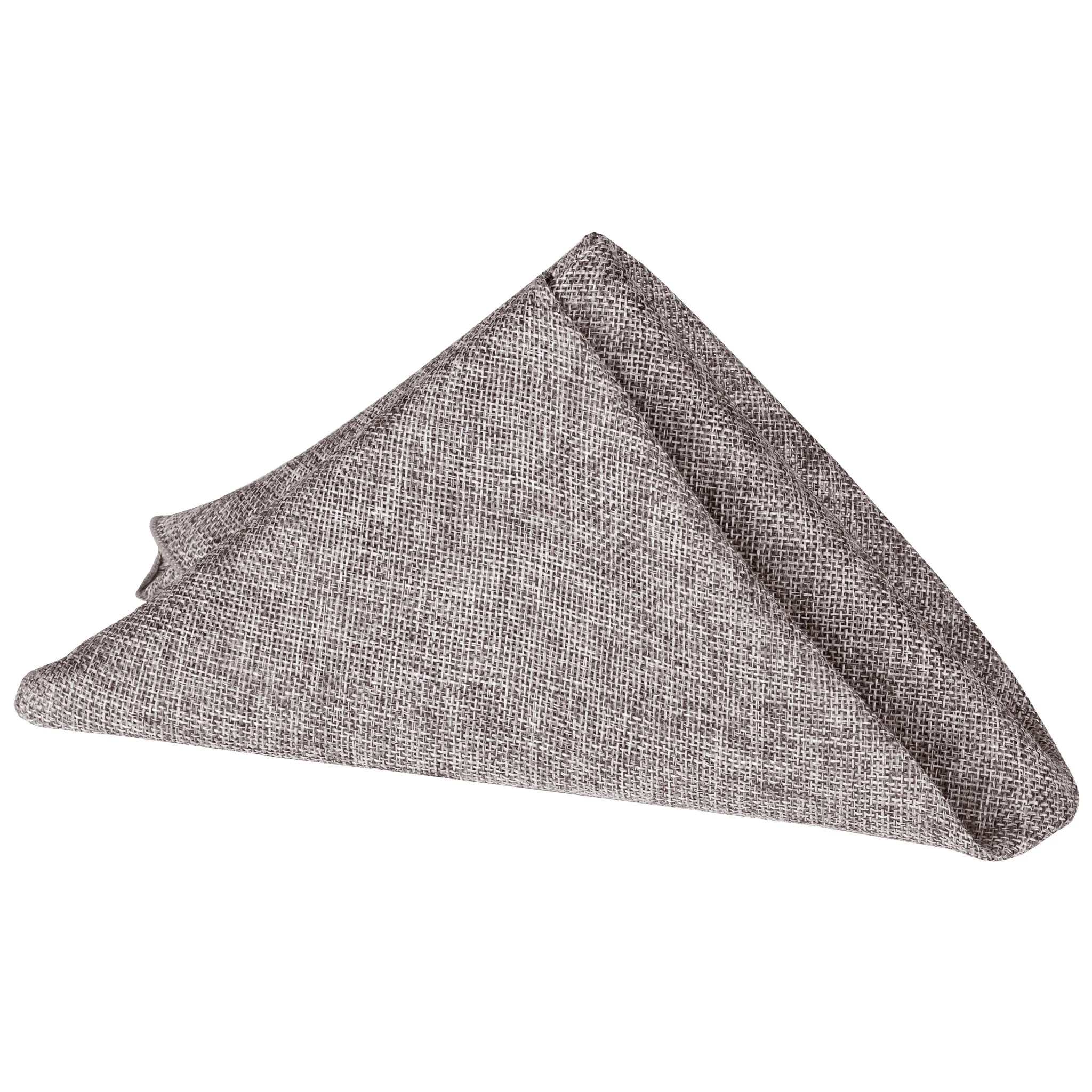 Faux Burlap Linen Napkin 20"x20" - Gray