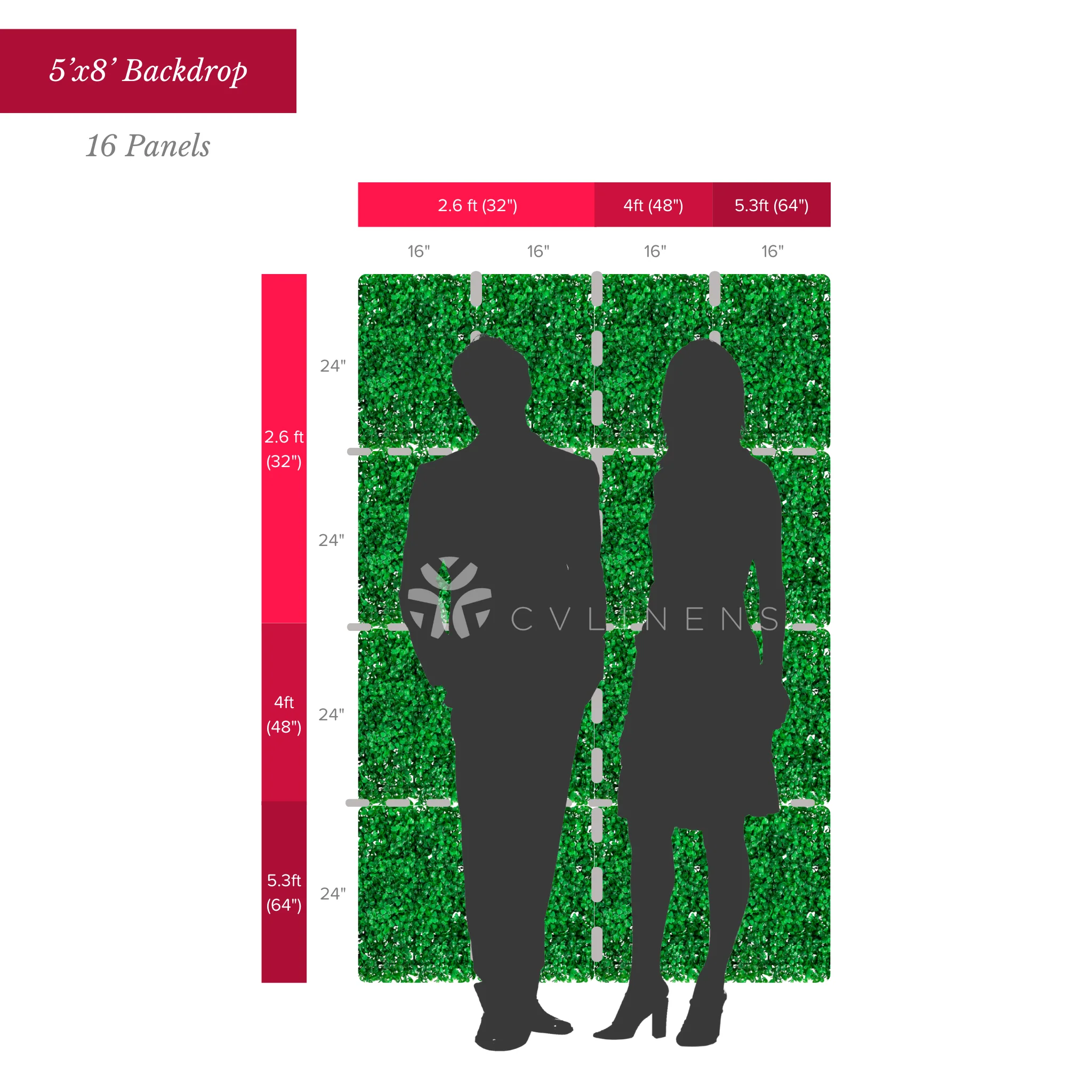 Faux Silk Boxwood Greenery Wall Panel Mat Backdrop 60cm x 40cm - Image 5