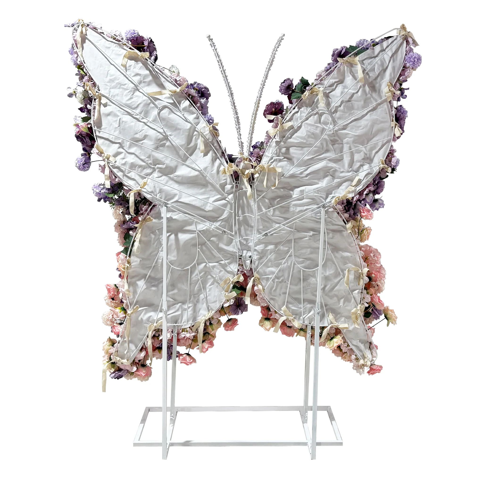 Artificial 3D Floral for Butterfly Backdrop Stand - Lavender/Pink - Image 3