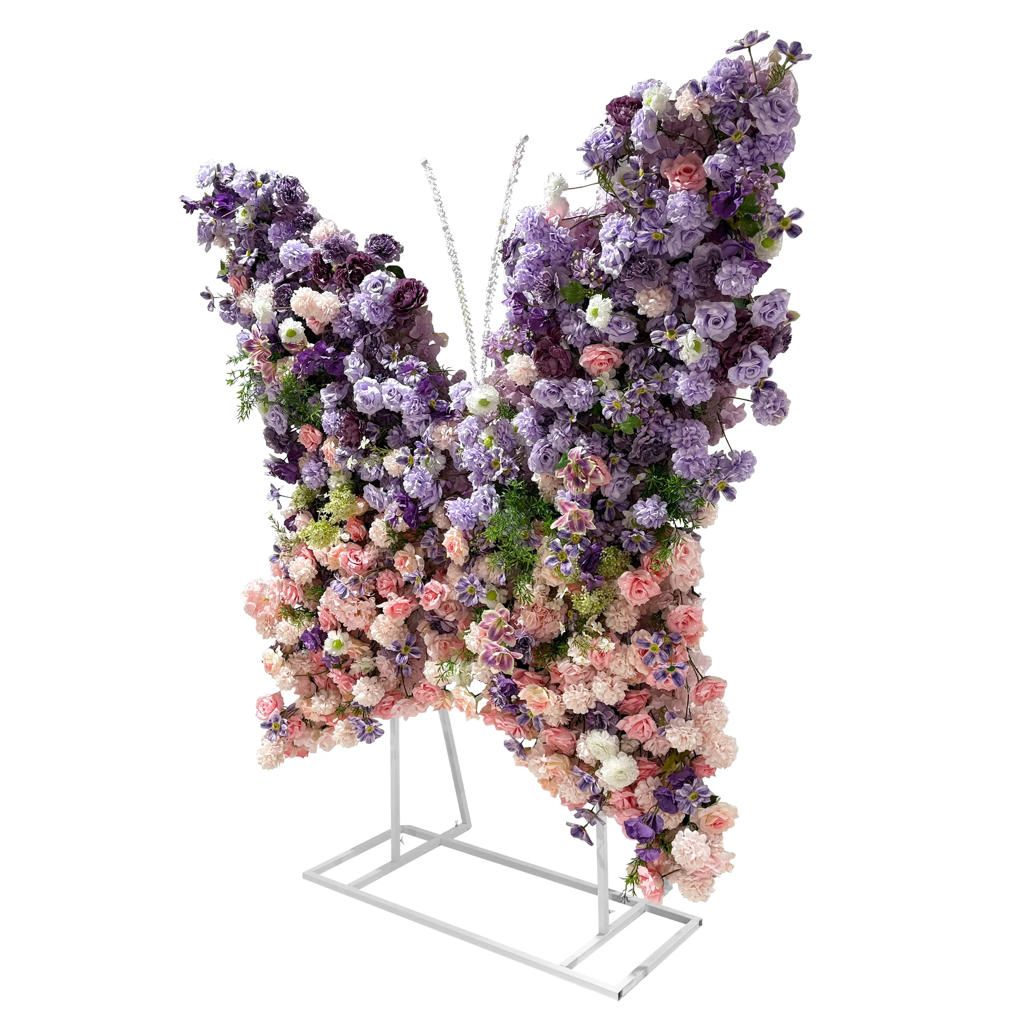 Artificial 3D Floral for Butterfly Backdrop Stand - Lavender/Pink - Image 4