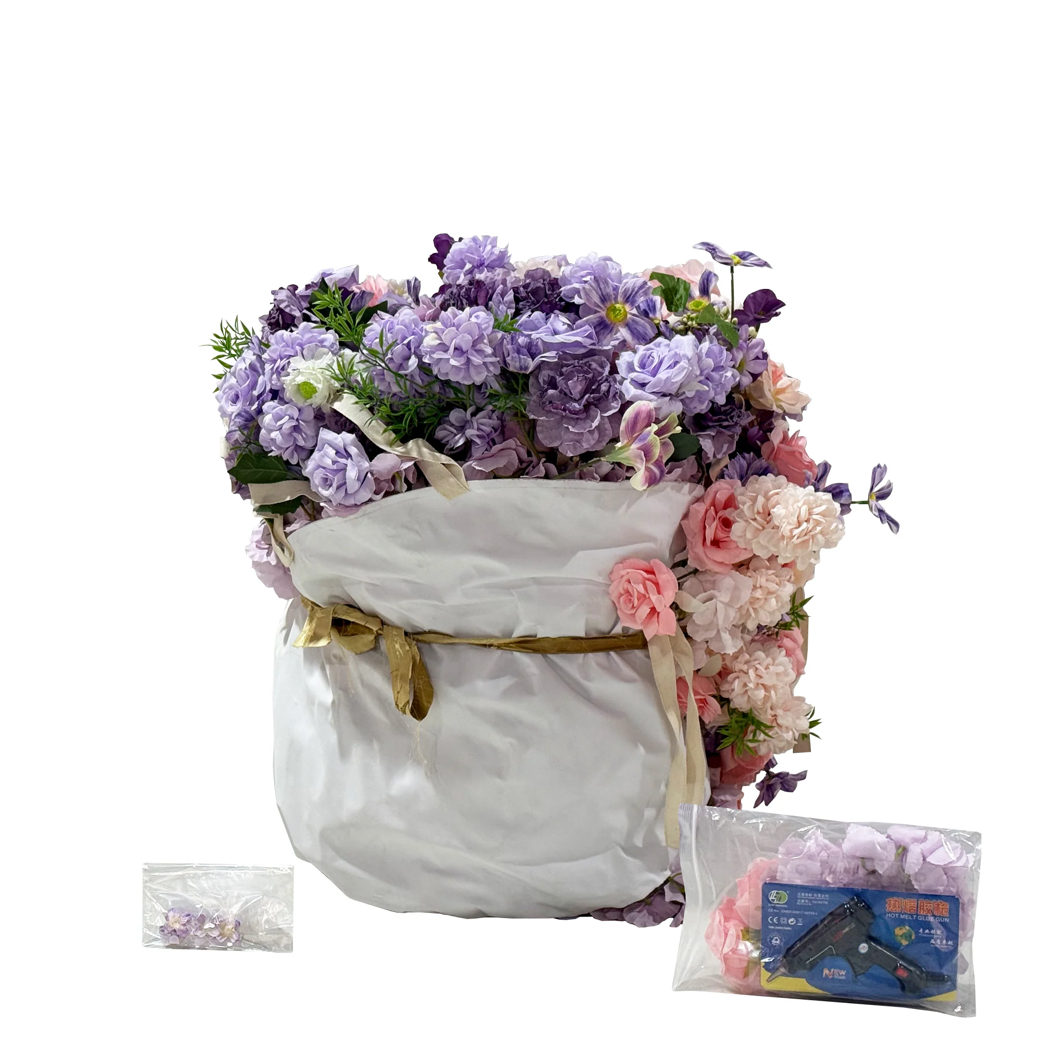 Artificial 3D Floral for Butterfly Backdrop Stand - Lavender/Pink - Image 7