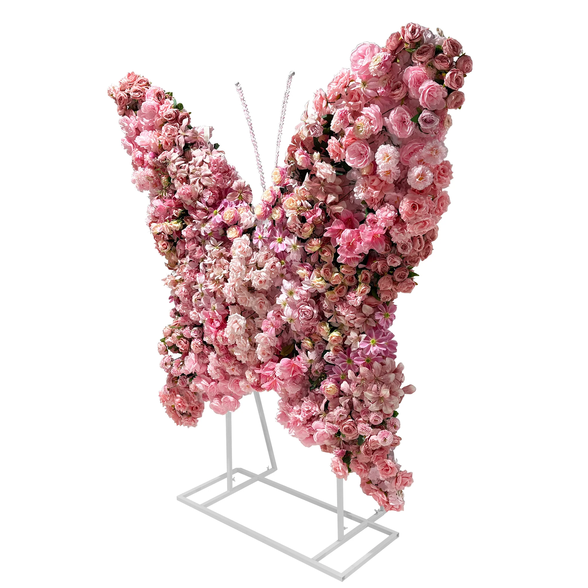 Artificial 3D Floral for Butterfly Backdrop Stand - Pink - Image 3