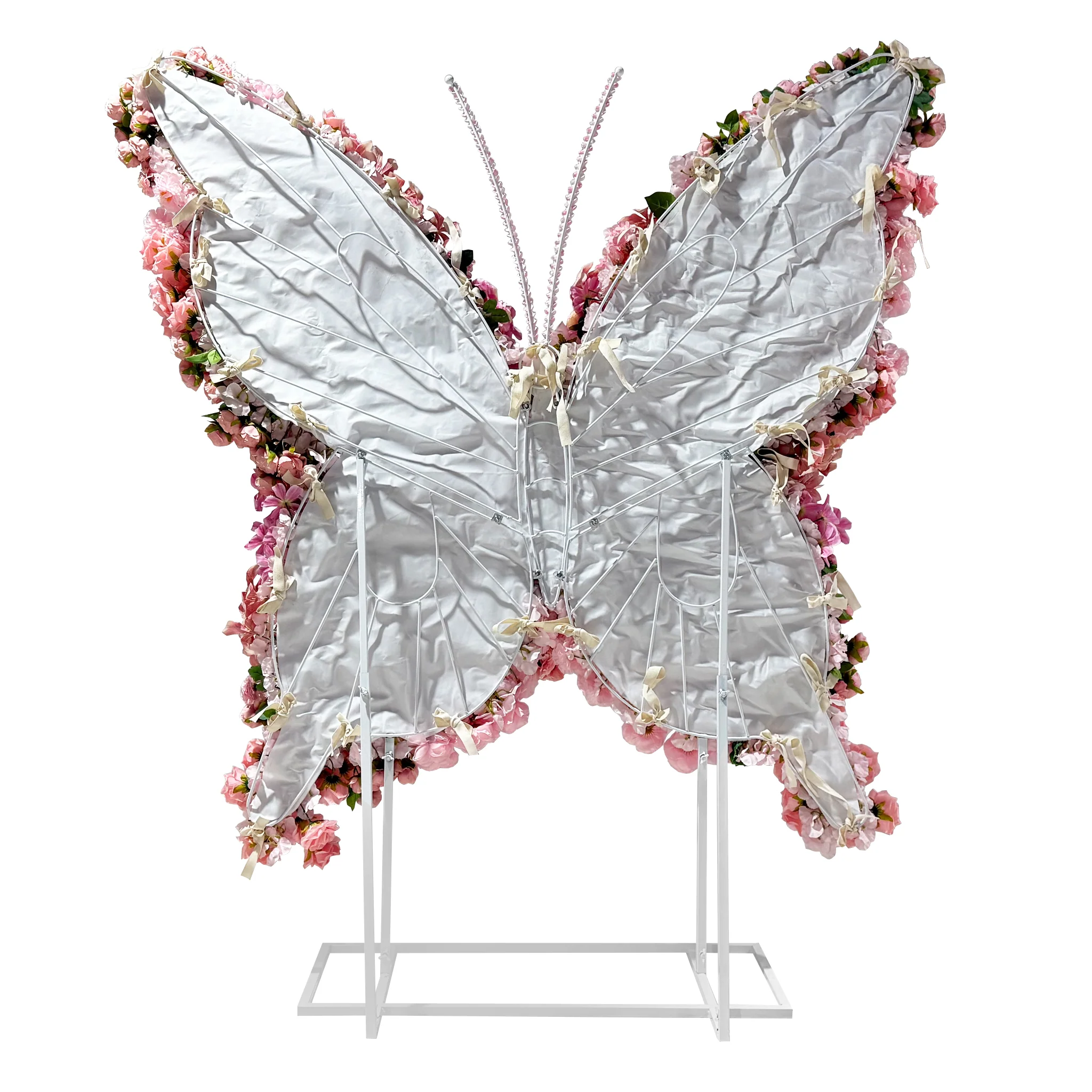 Artificial 3D Floral for Butterfly Backdrop Stand - Pink - Image 4