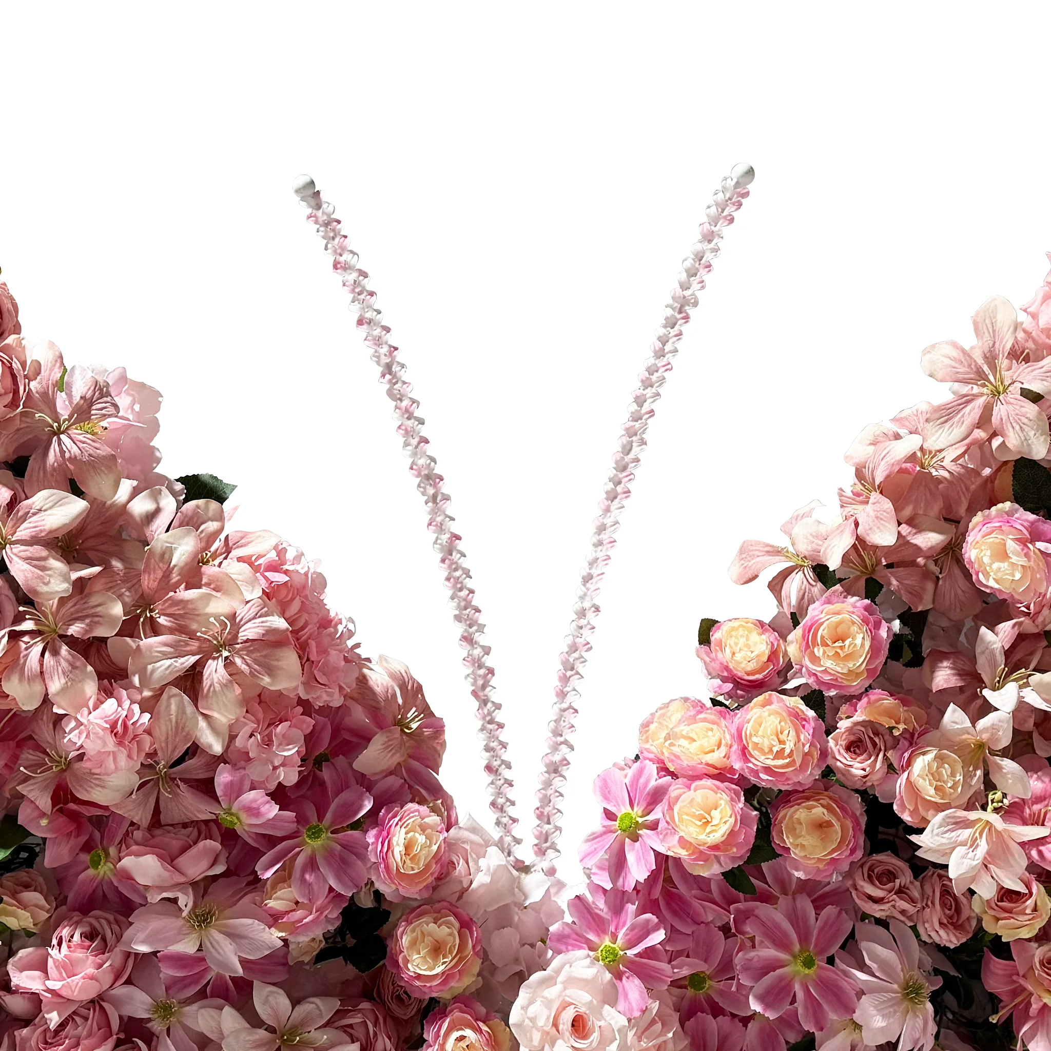 Artificial 3D Floral for Butterfly Backdrop Stand - Pink - Image 5