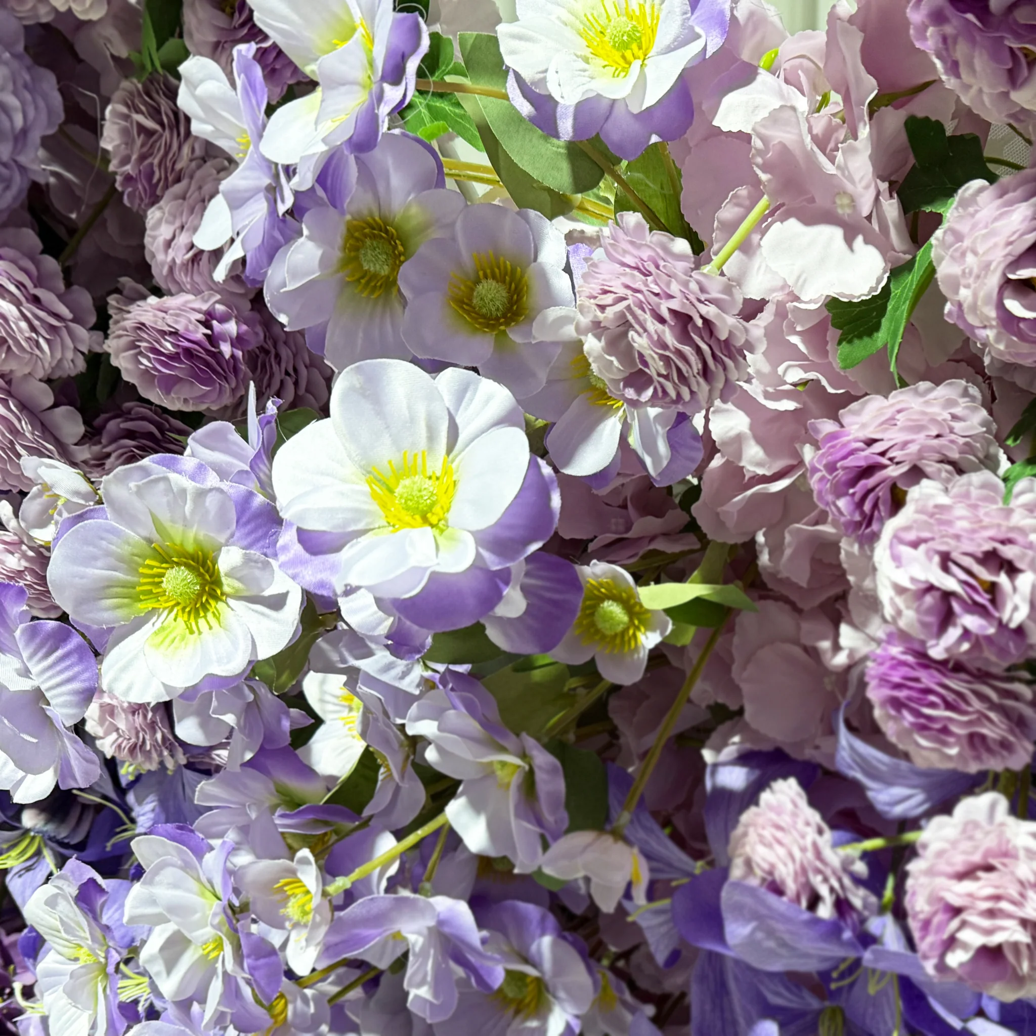 Artificial 3D Floral for Butterfly Backdrop Stand - Purple - Image 2