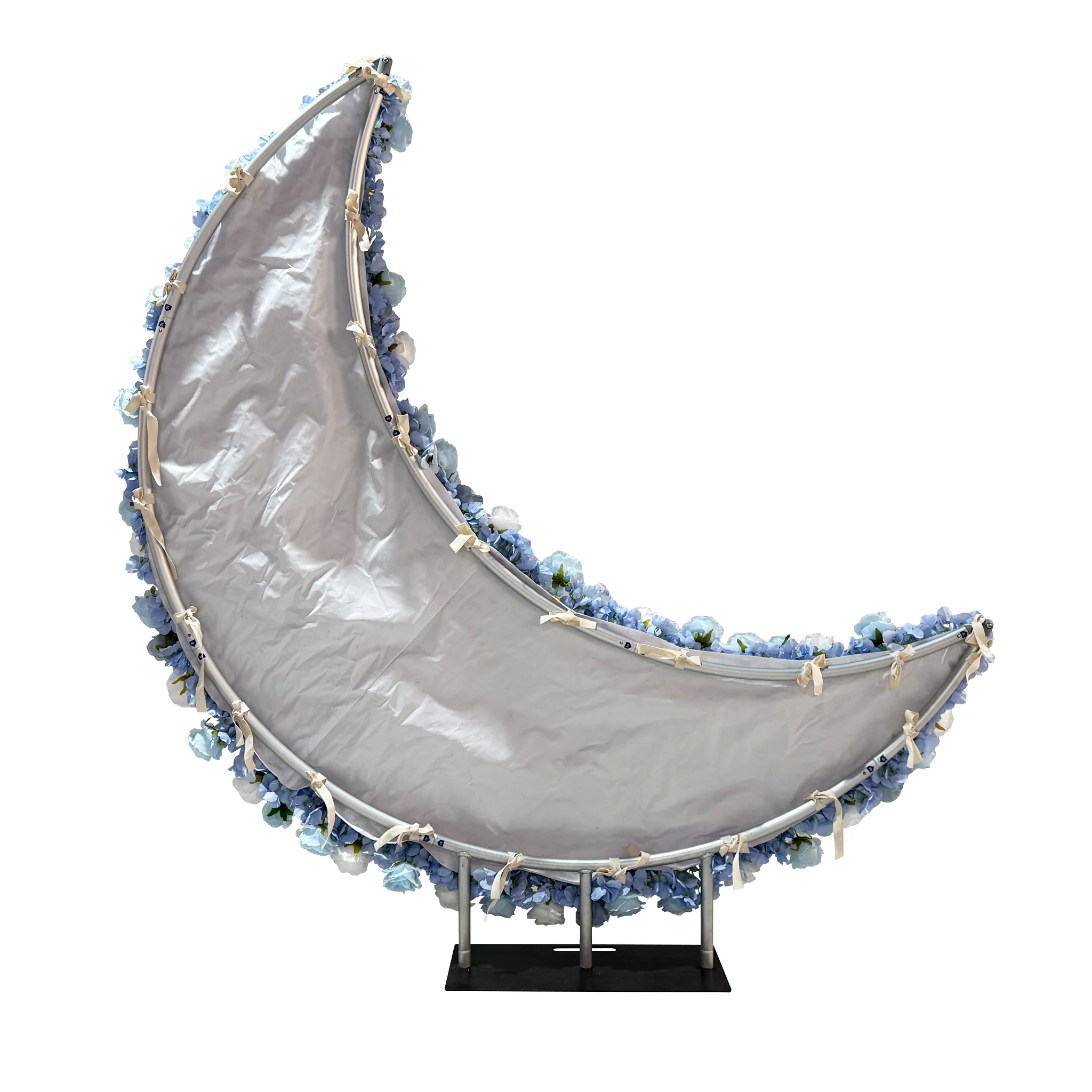 Floral 3D Backdrop for Crescent Moon Stand - Baby Blue - Image 4