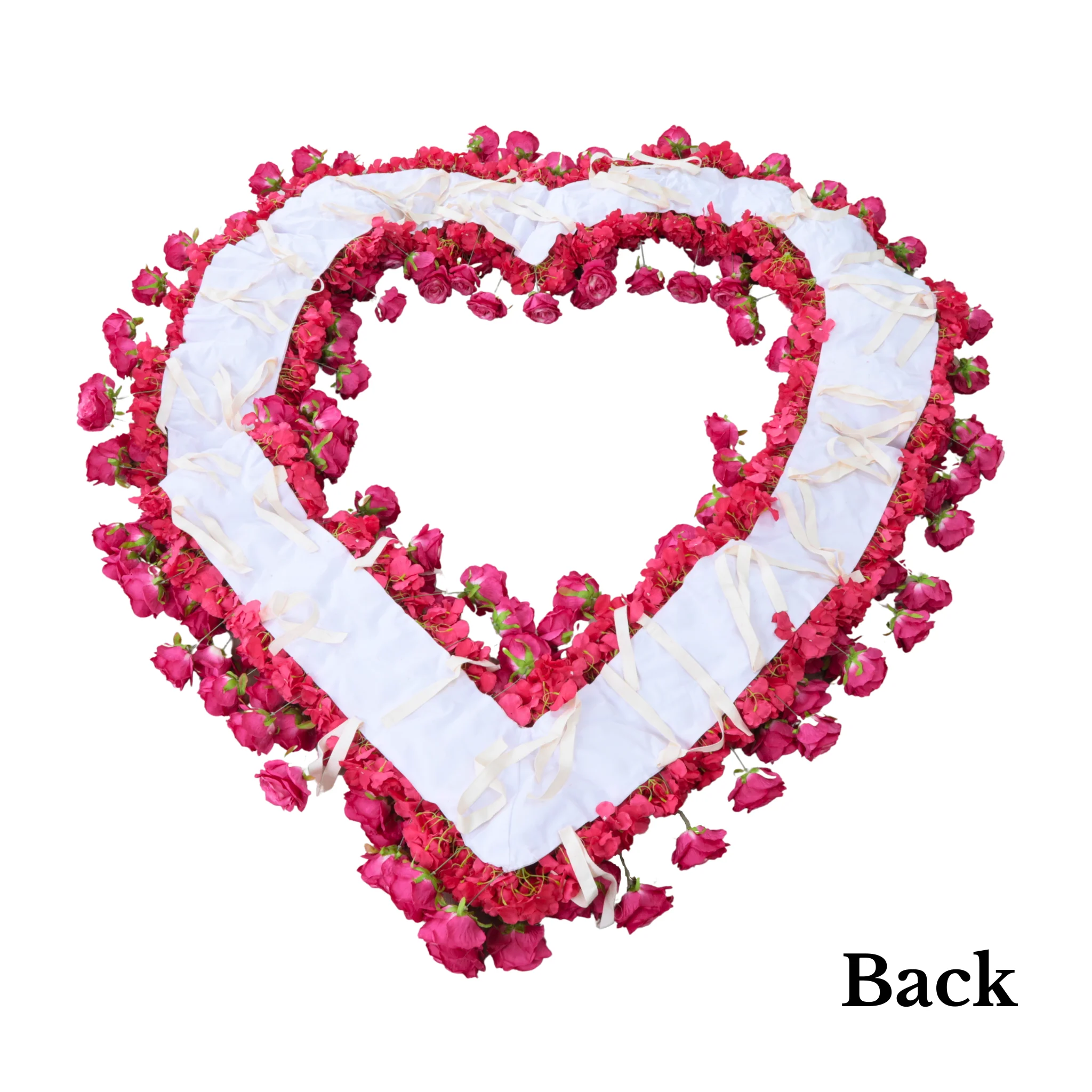 Floral 3D Backdrop for Open Heart Stand - White - Image 8