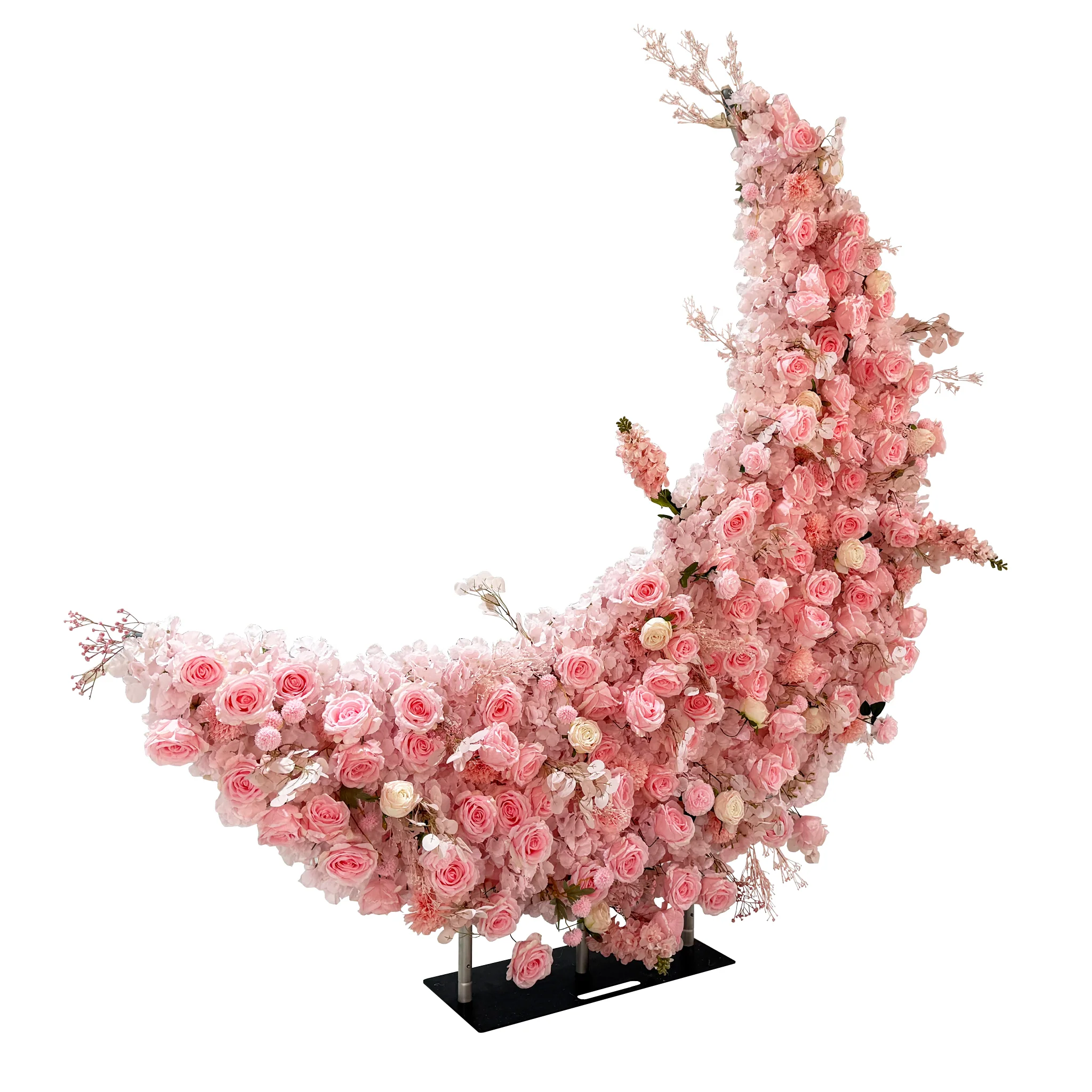 Floral 3D Backdrop for Crescent Moon Stand - Pink - Image 3