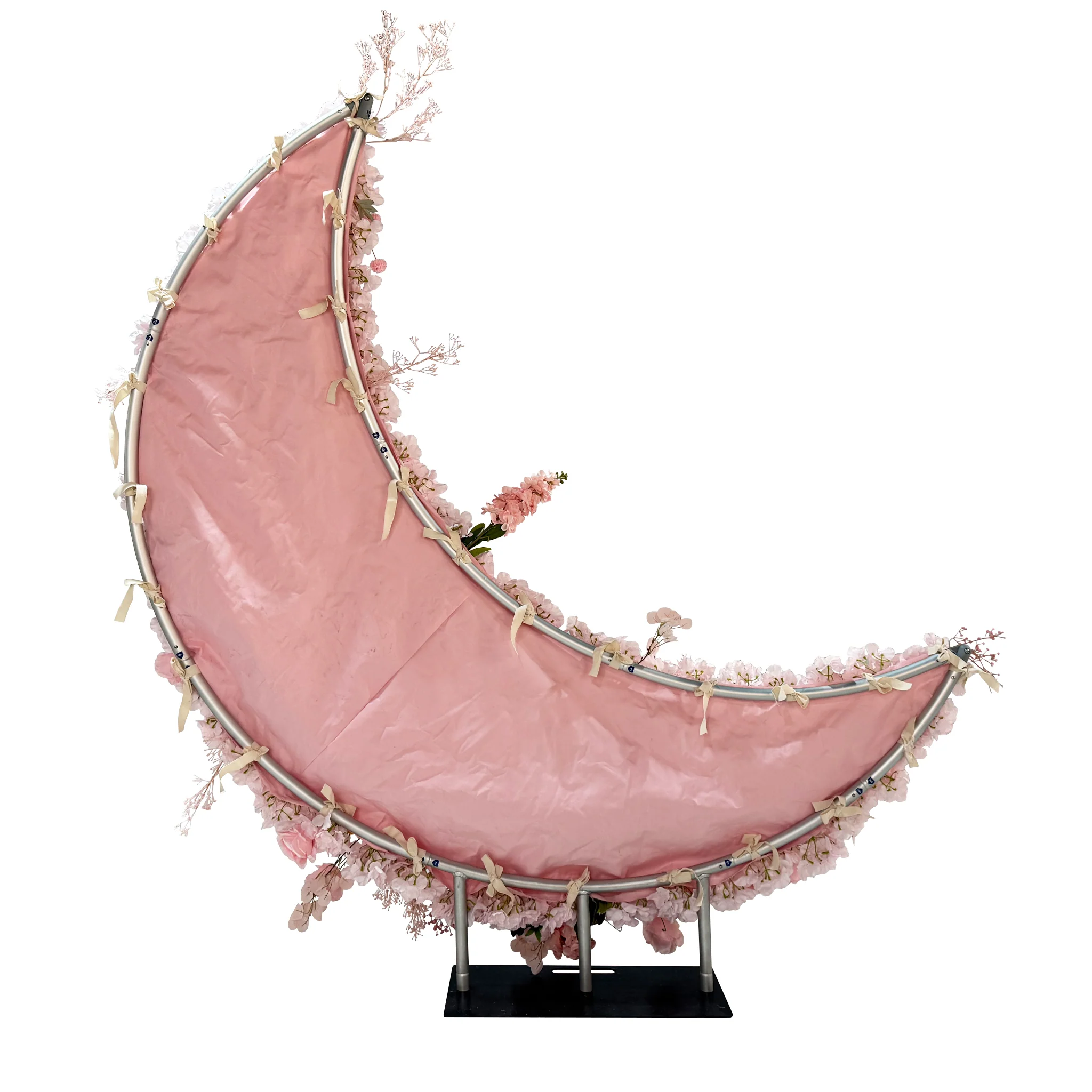 Floral 3D Backdrop for Crescent Moon Stand - Pink - Image 5