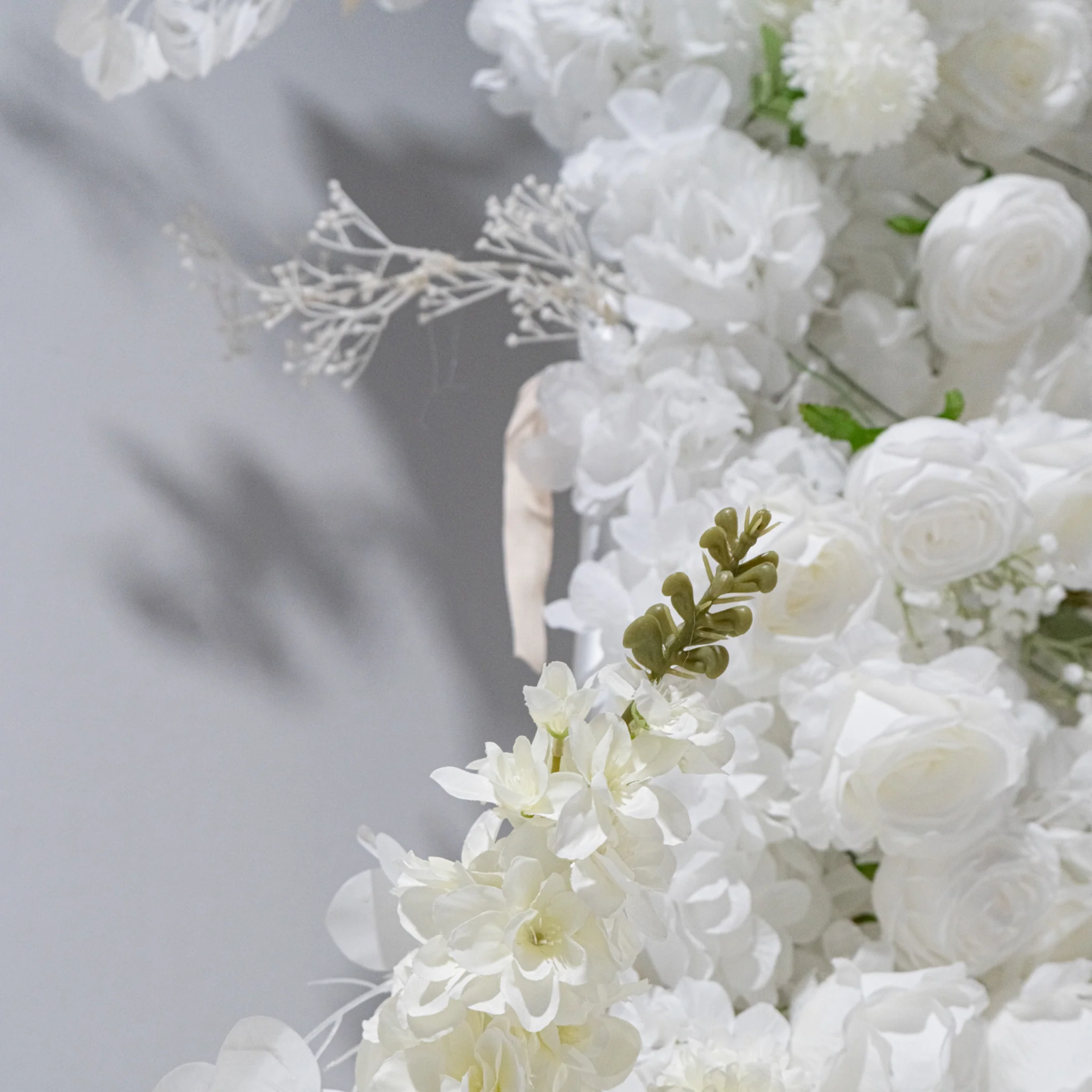 Floral 3D Backdrop for Crescent Moon Stand - White - Image 3