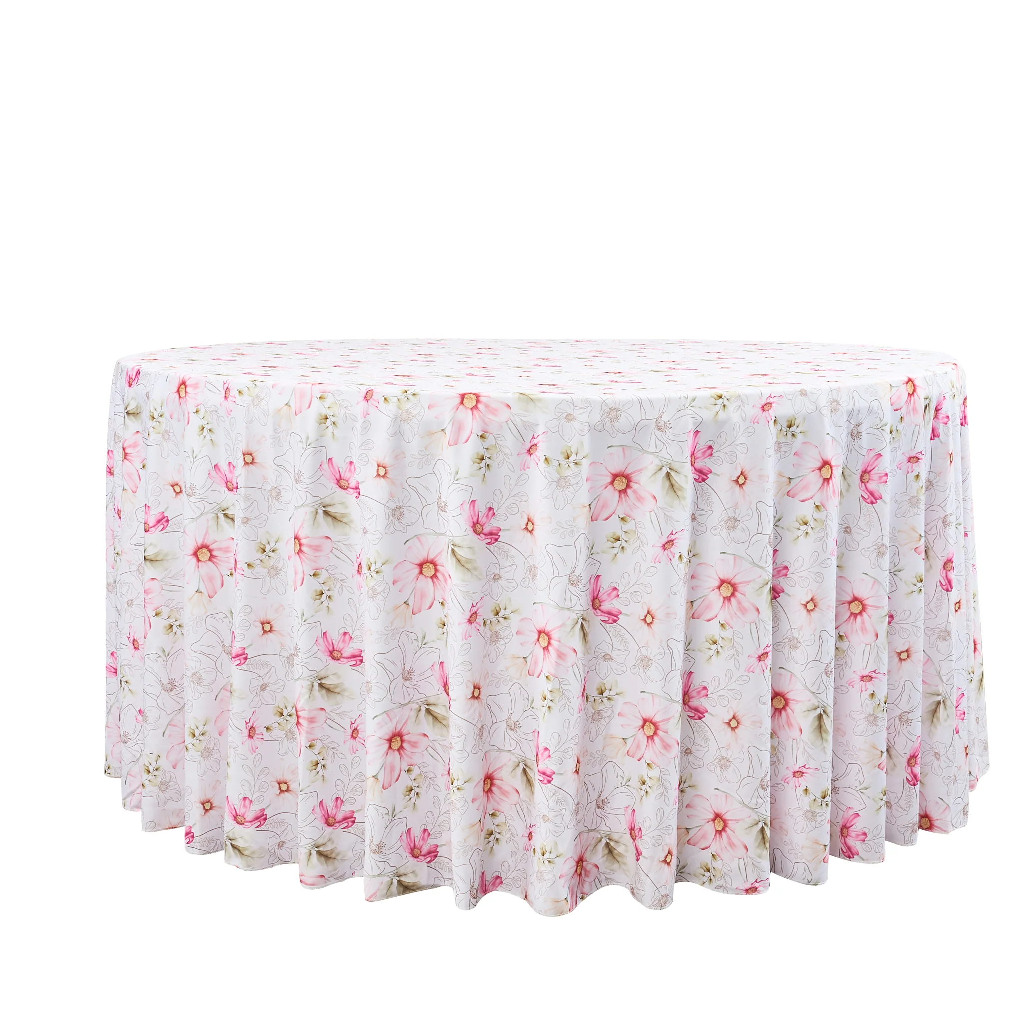 Floral Haze 120" Round Tablecloth