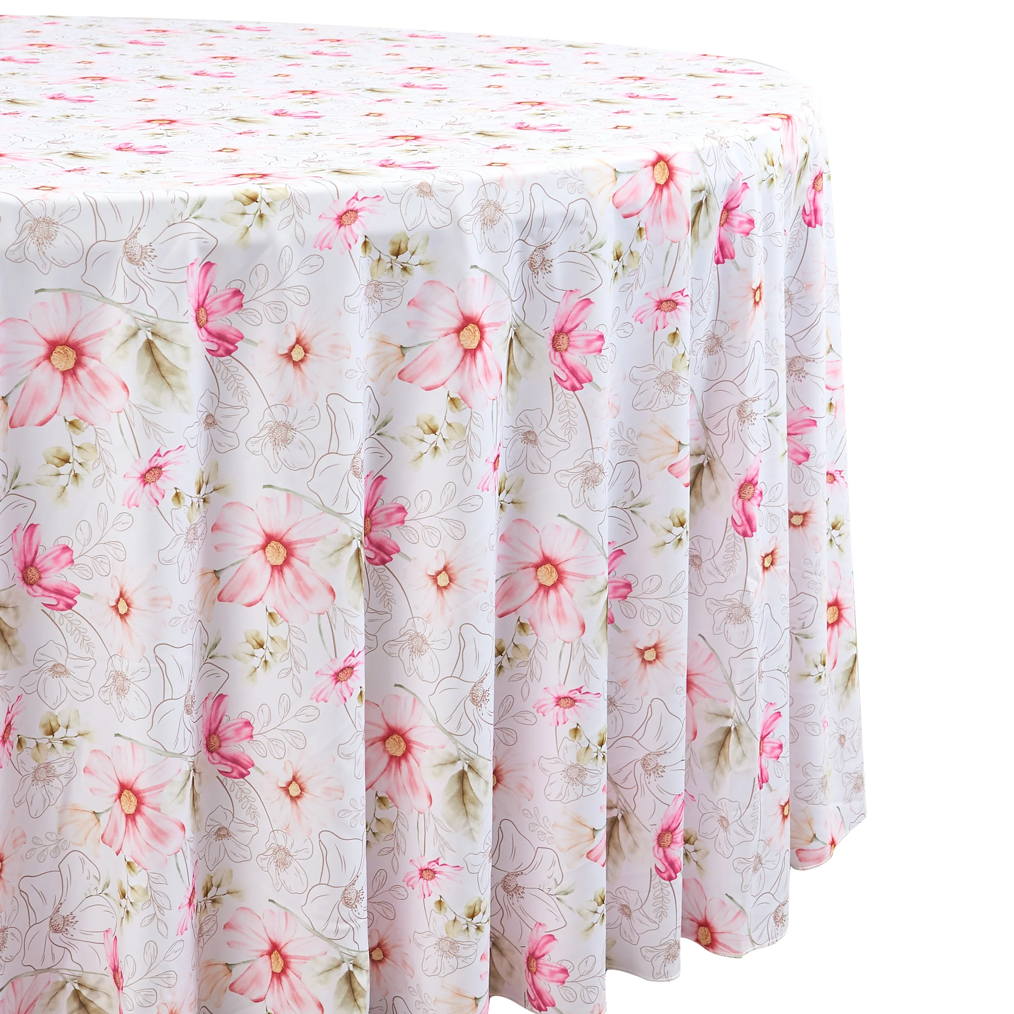 Floral Haze 132" Round Tablecloth - Image 2