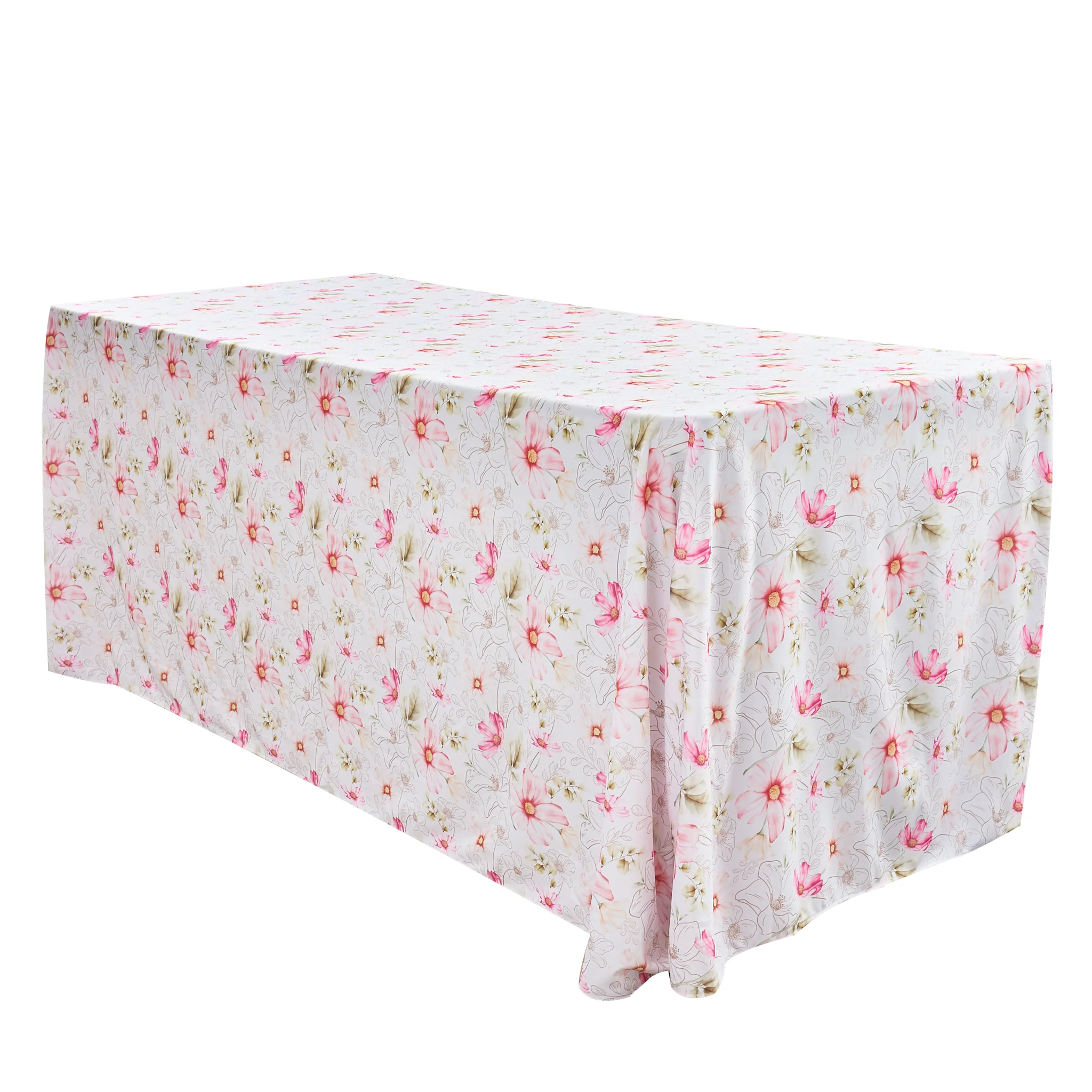 Floral Haze 90"x132" Rectangular Tablecloth - Image 2