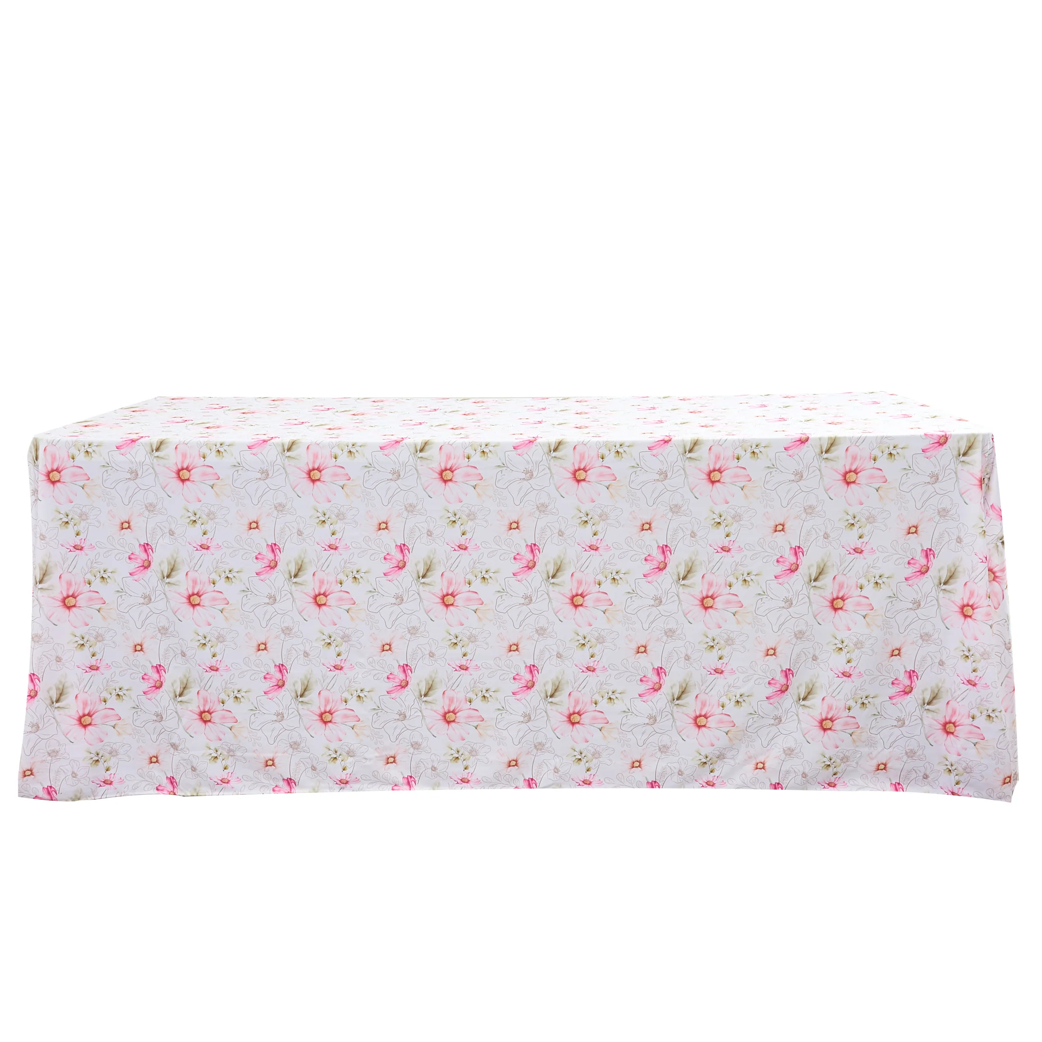 Floral Haze 90"x132" Rectangular Tablecloth - Image 3