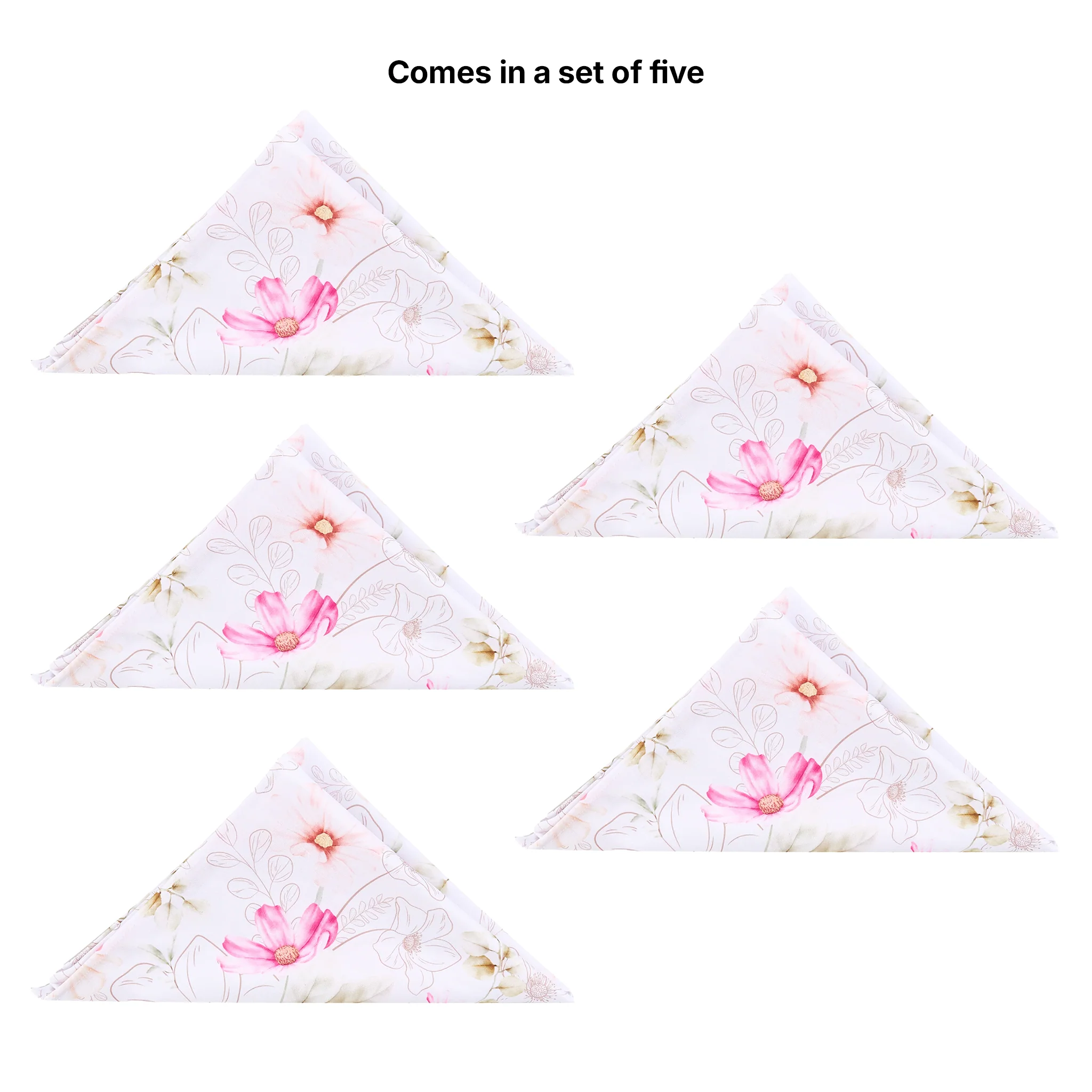 5 pcs/pk Floral Haze 20"x20" Napkin - Image 3