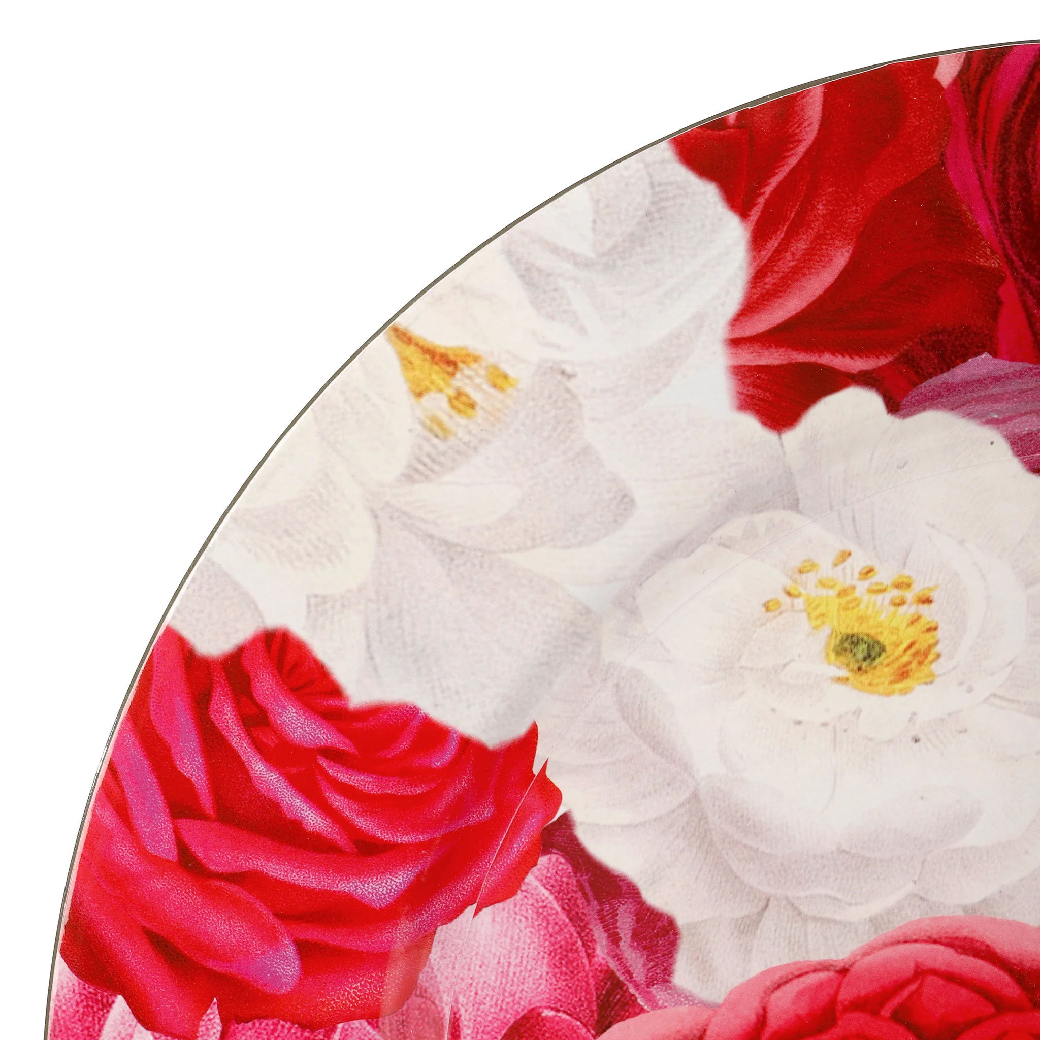 Floral Peony and Roses Acrylic Charger Plate - Fuchsia - Image 4
