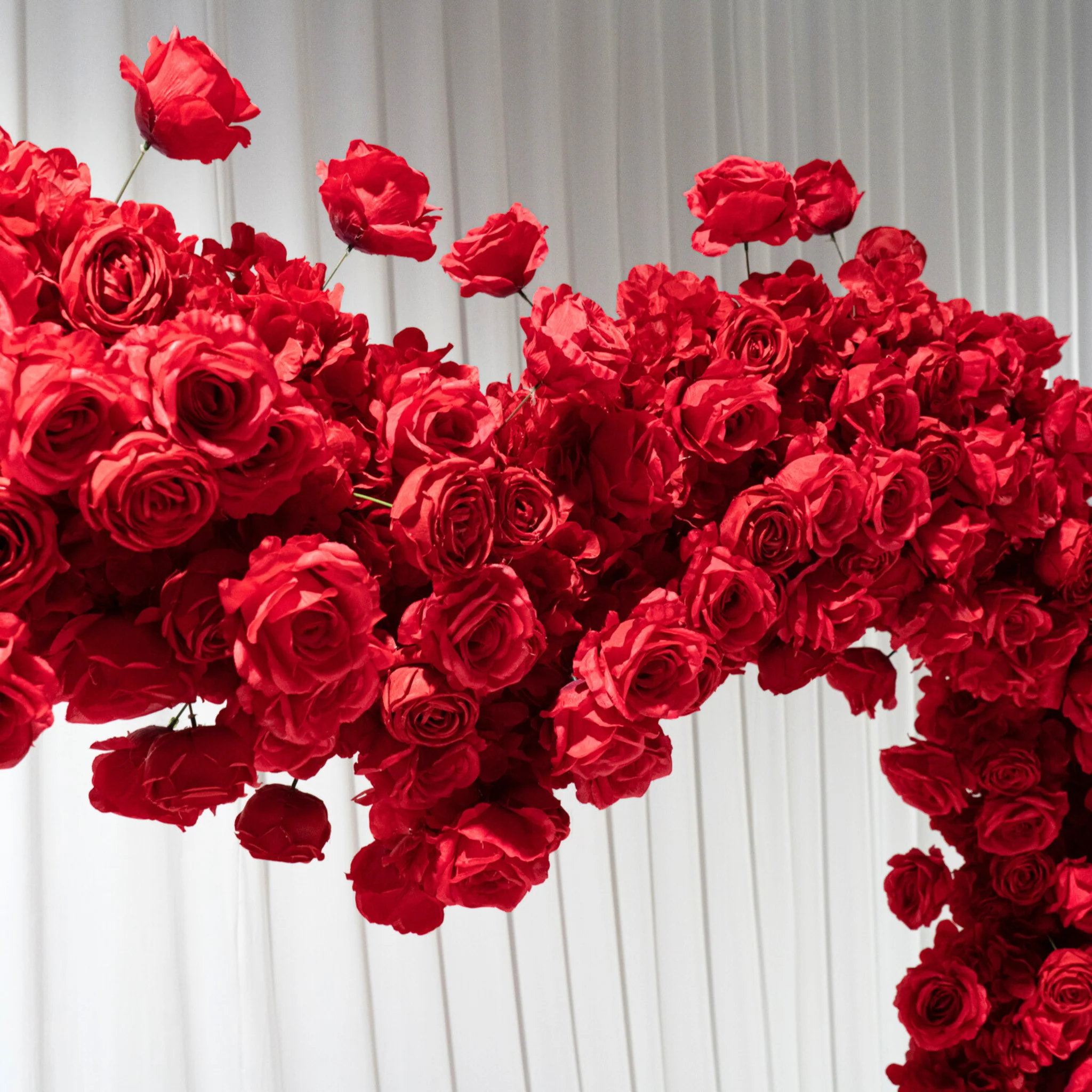 Floral 3D Backdrop for Open Heart Stand - Red - Image 6