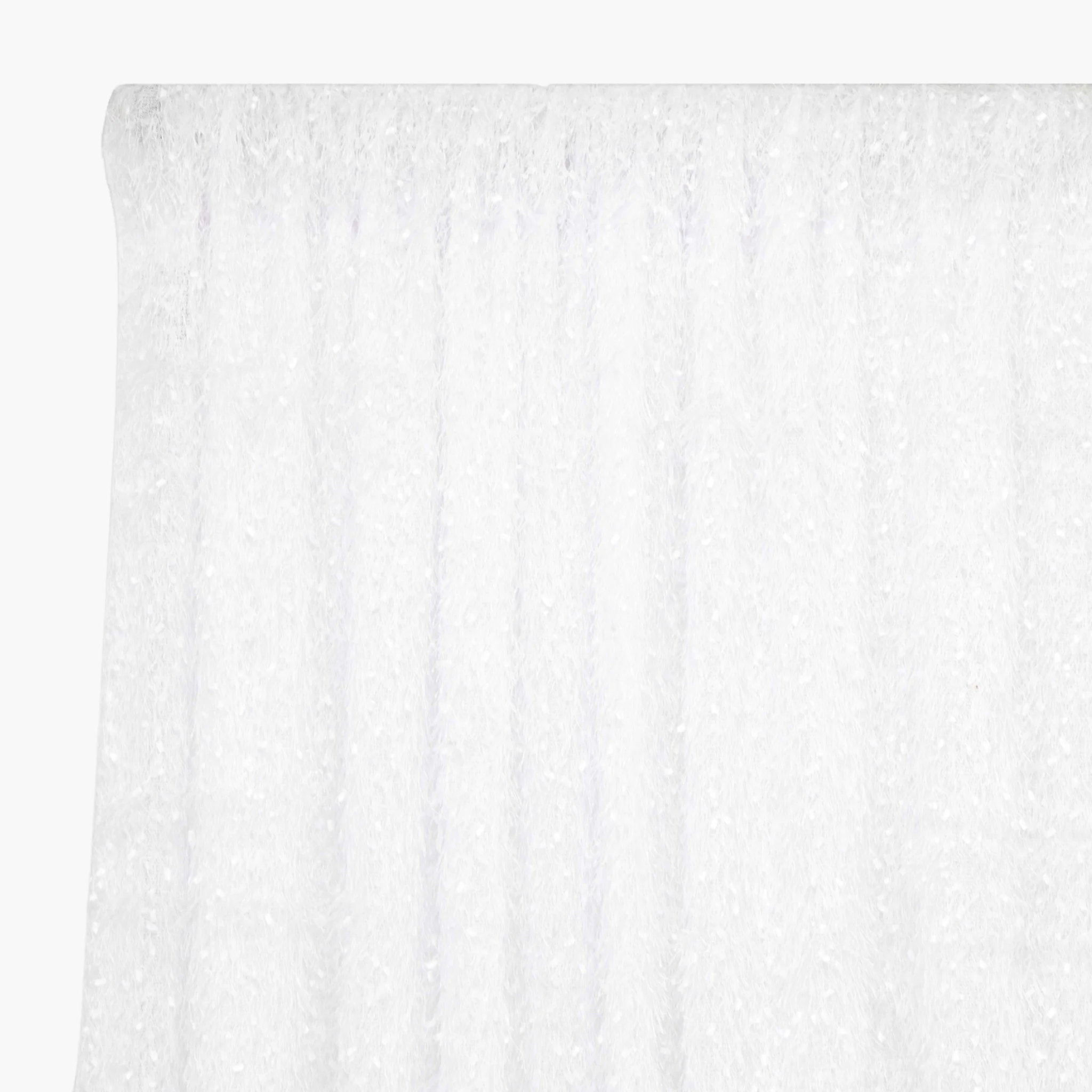 Flurries 12ft H x 52" W Drape/Backdrop Curtain Panel - White - Image 7
