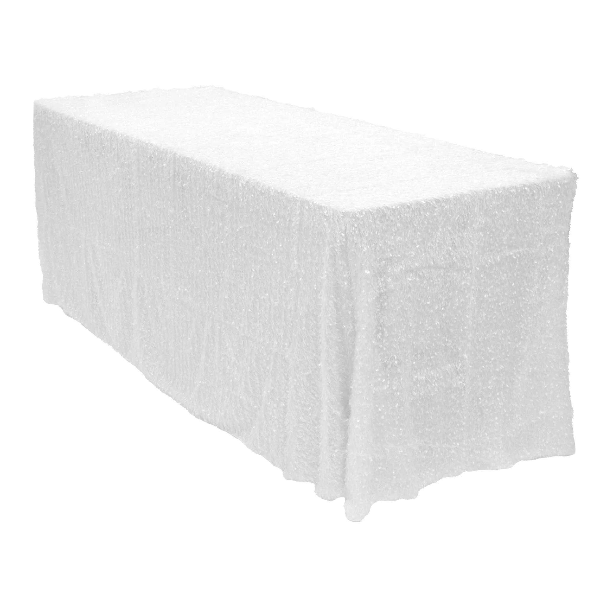 Flurries 90"x132" Rectangular Tablecloth - White - Image 5