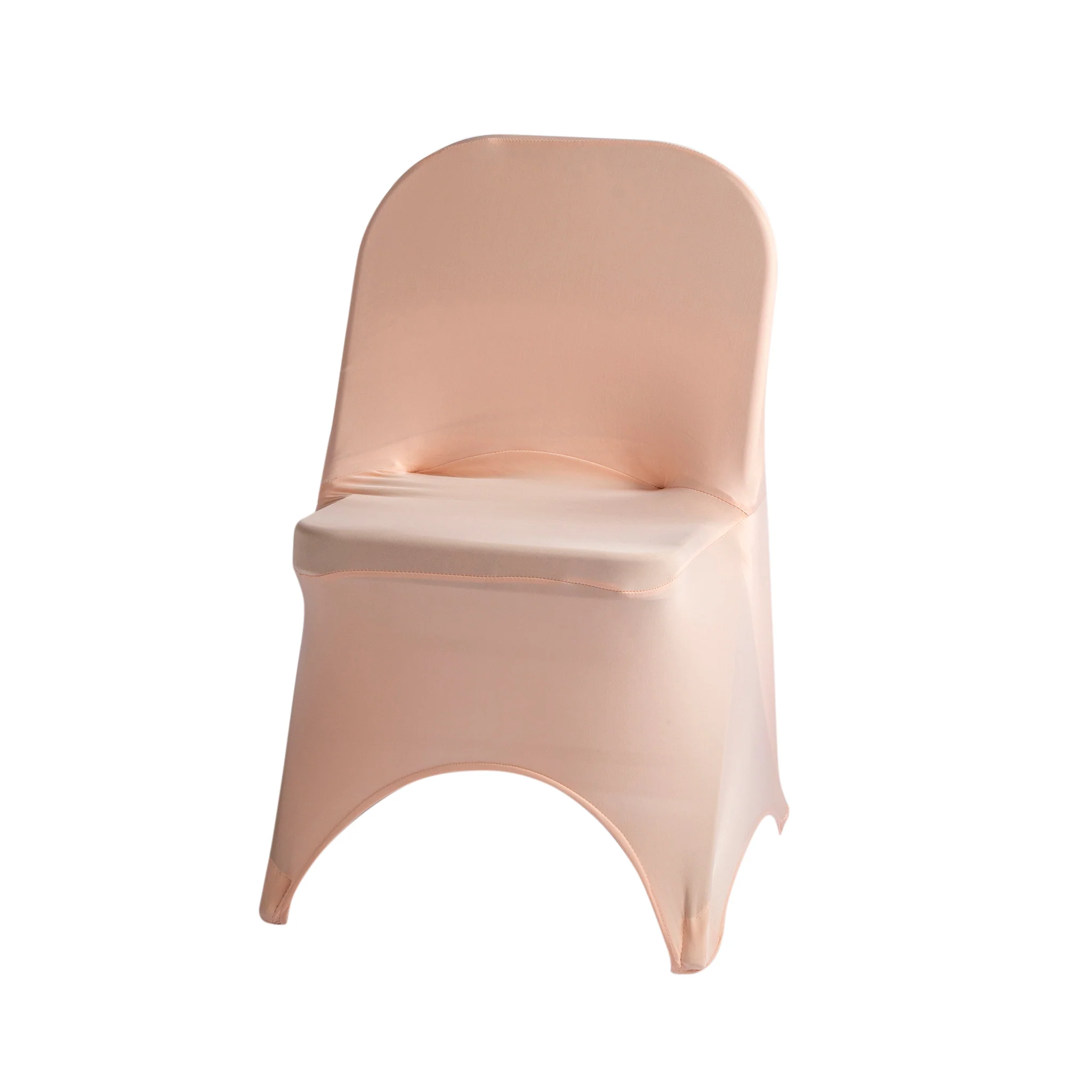 Folding Spandex Chair Cover - Blush - Image 2