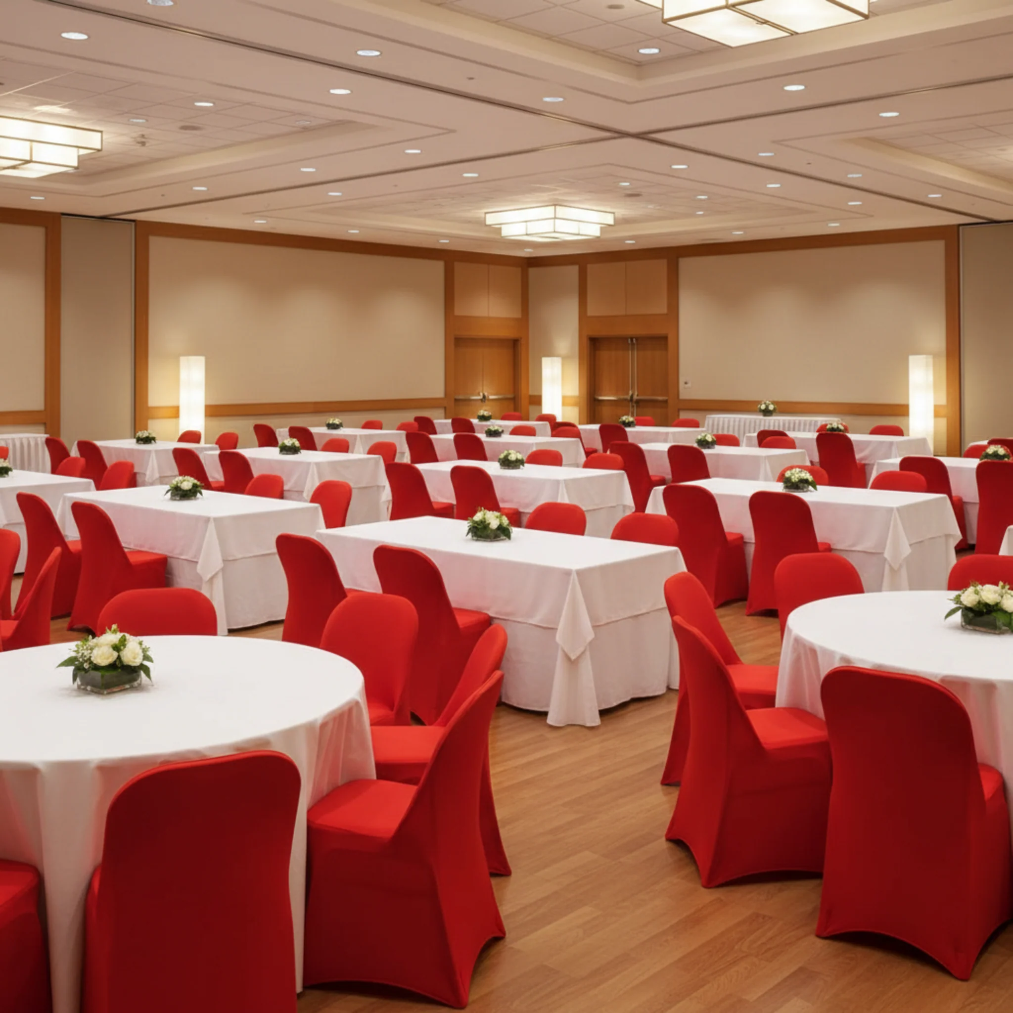 Folding Spandex Chair Cover - Red - Image 4