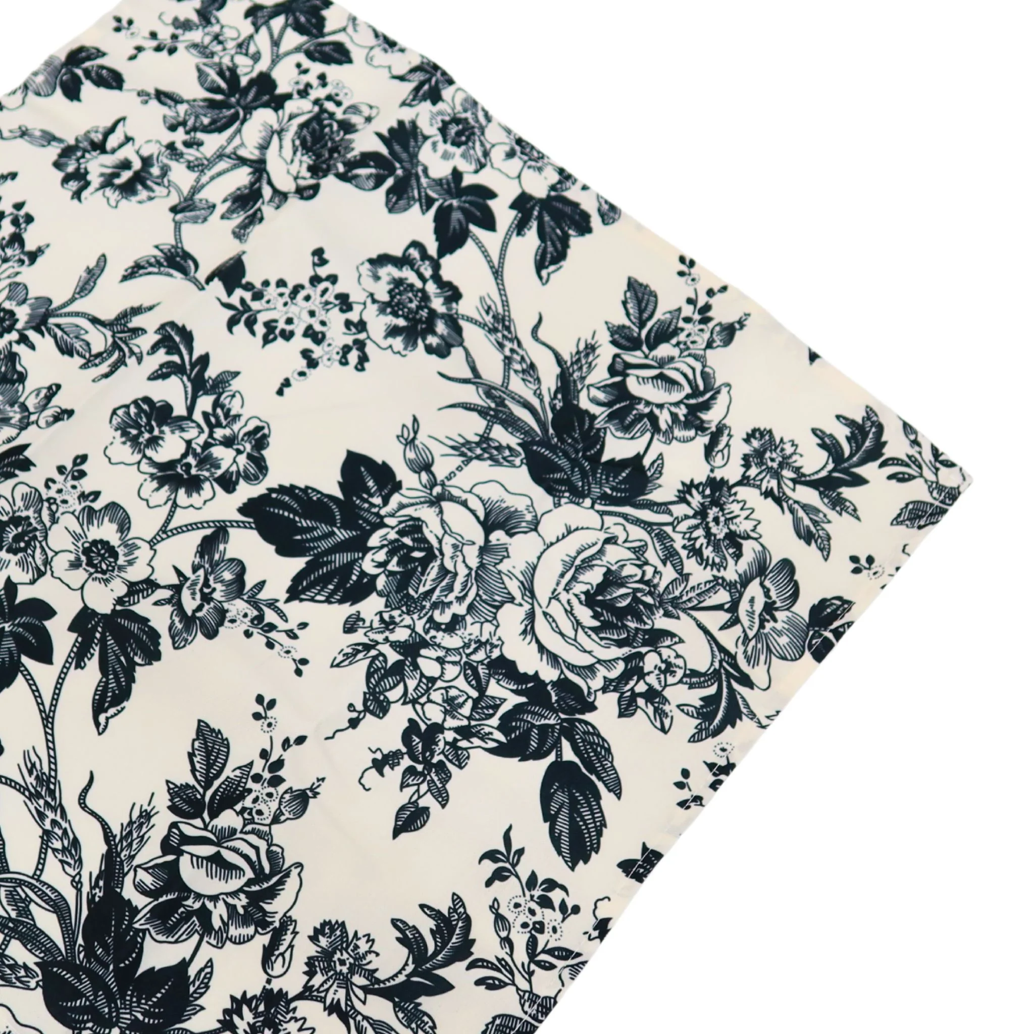 French Toile 20"x20" Linen Napkin (5pc/pk) - Black - Image 3